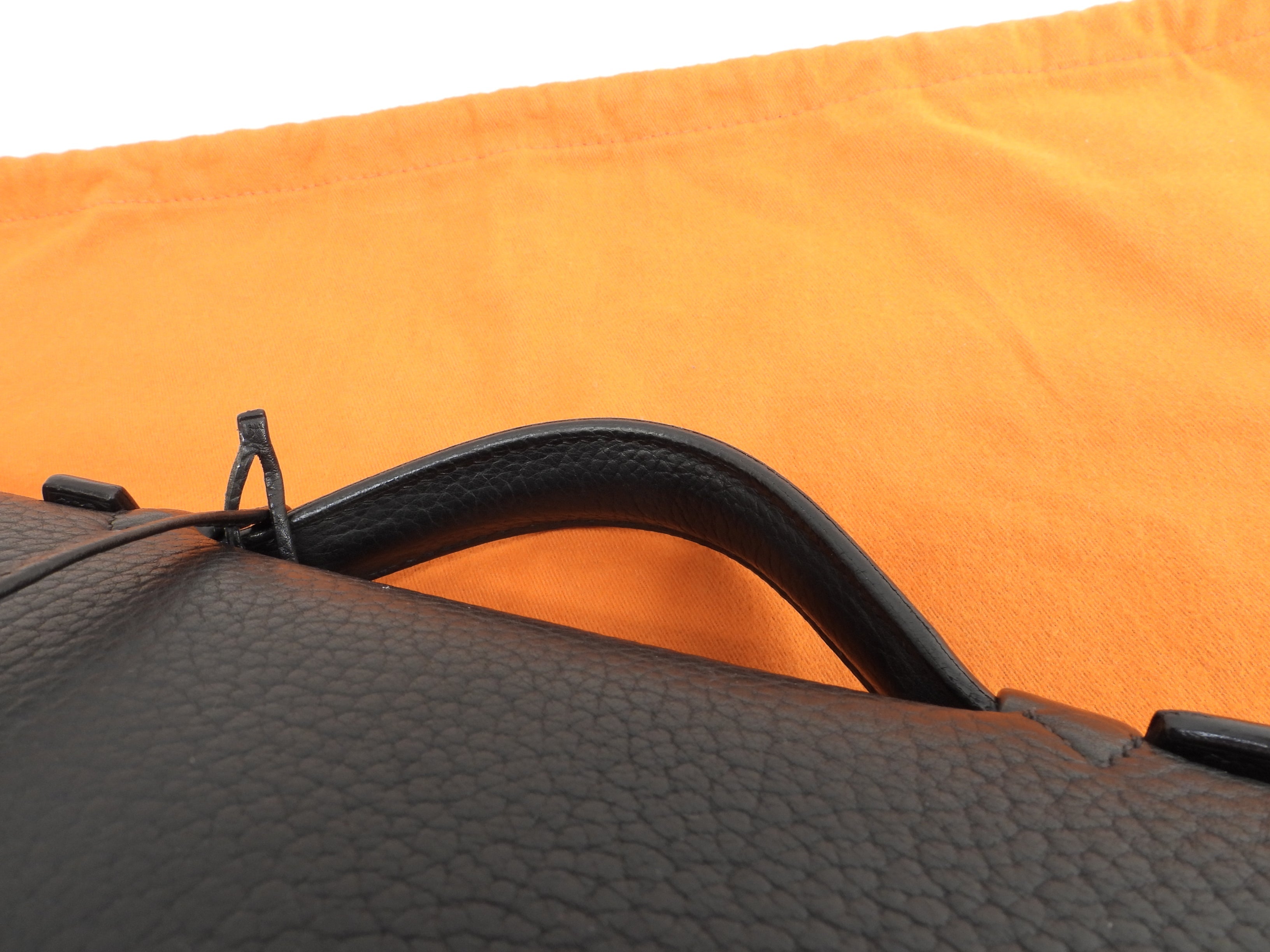 Hermès Sac à Dépêches 41 Fjörd Nero Borsa Portadocumenti Uomo Ferramenta Doppia @□O