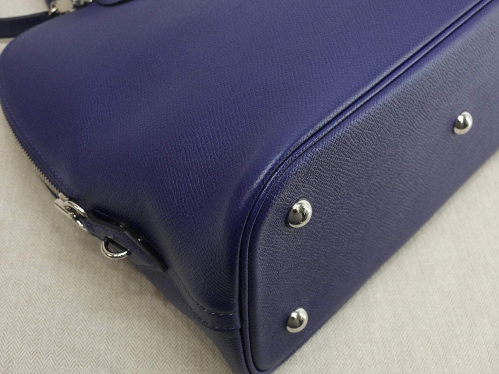 Hermès Bolide 1923 Tressage Epsom blu borsa a mano con tracolla @C 2