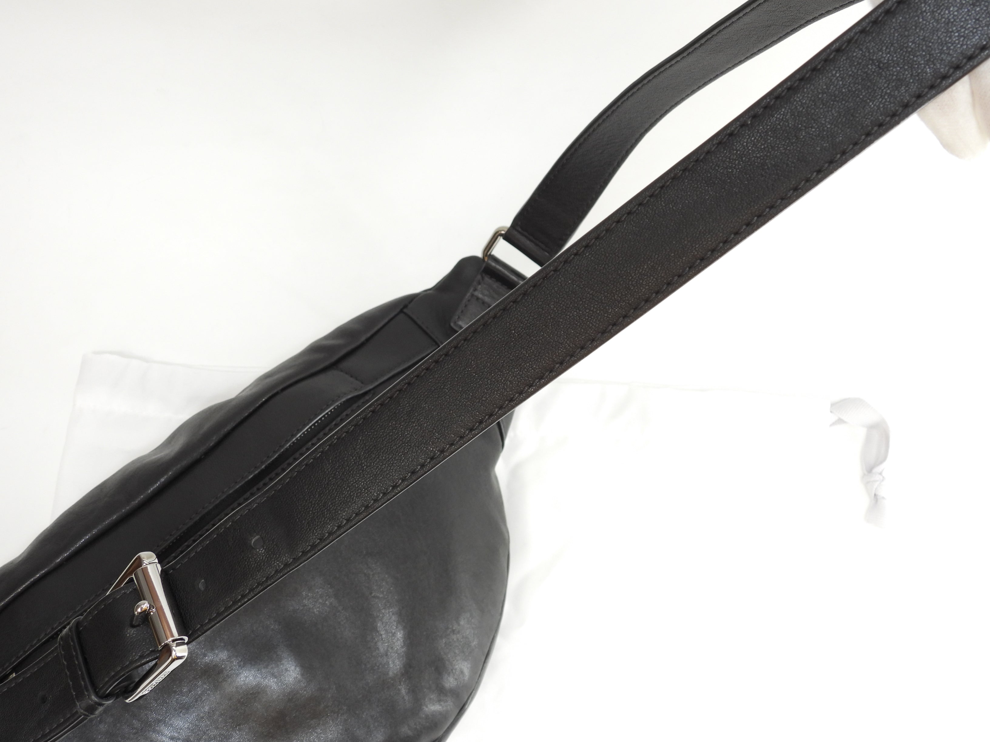 Jimmy Choo Dehlie Star Studs in pelle nera, marsupio, ottime condizioni @LXJSPN