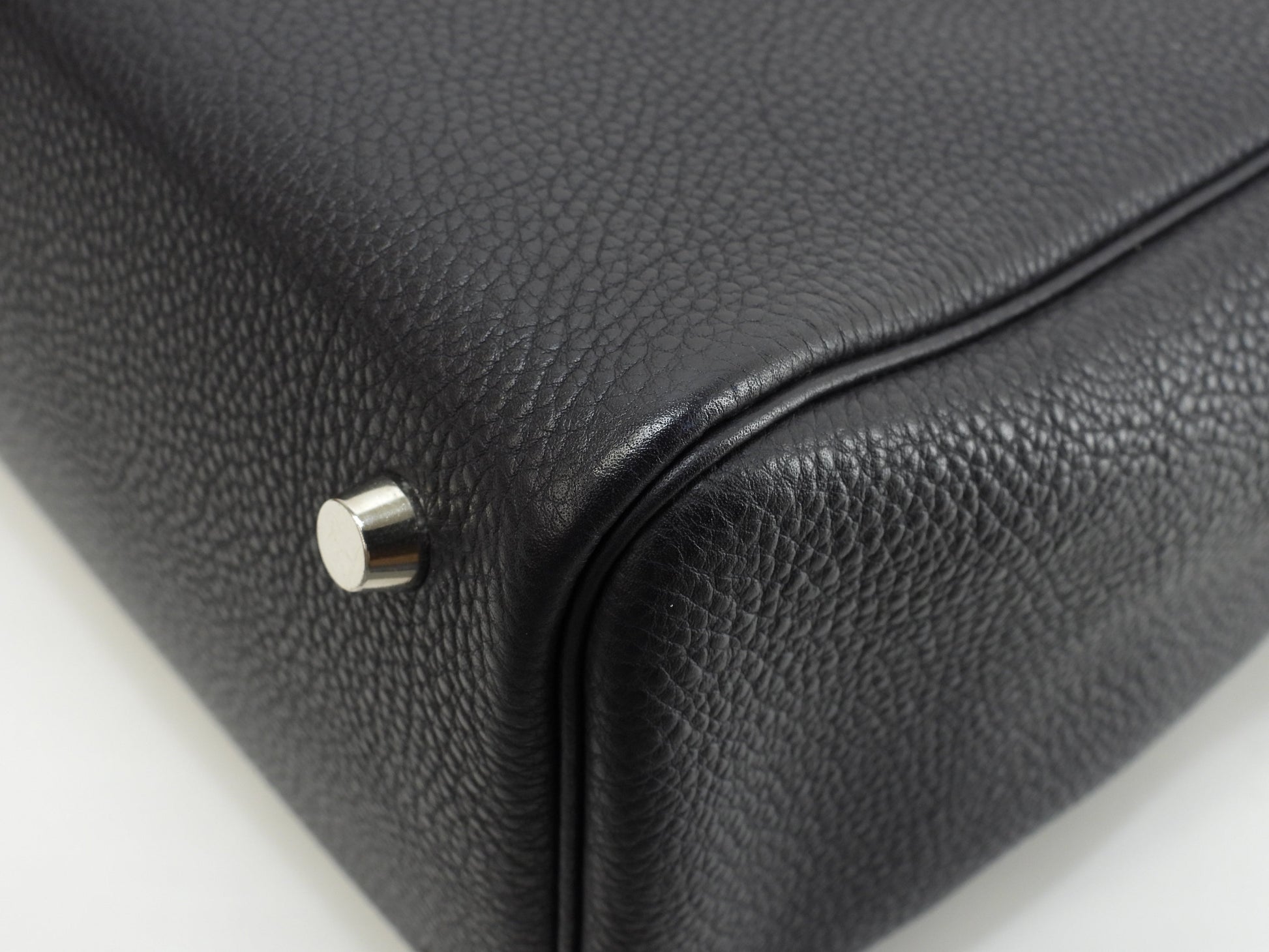 エルメス カバナ トゴ紺 シルバー金具 トートバッグ ショルダーバッグ 極美品@□E