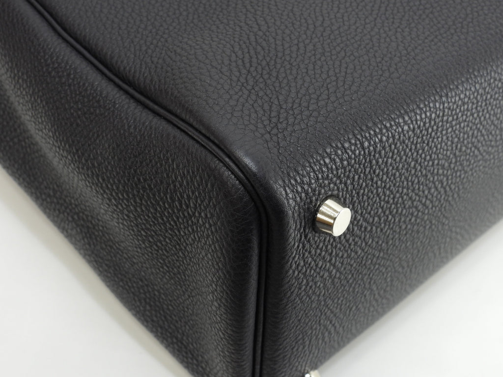 エルメス カバナ トゴ紺 シルバー金具 トートバッグ ショルダーバッグ 極美品@□E