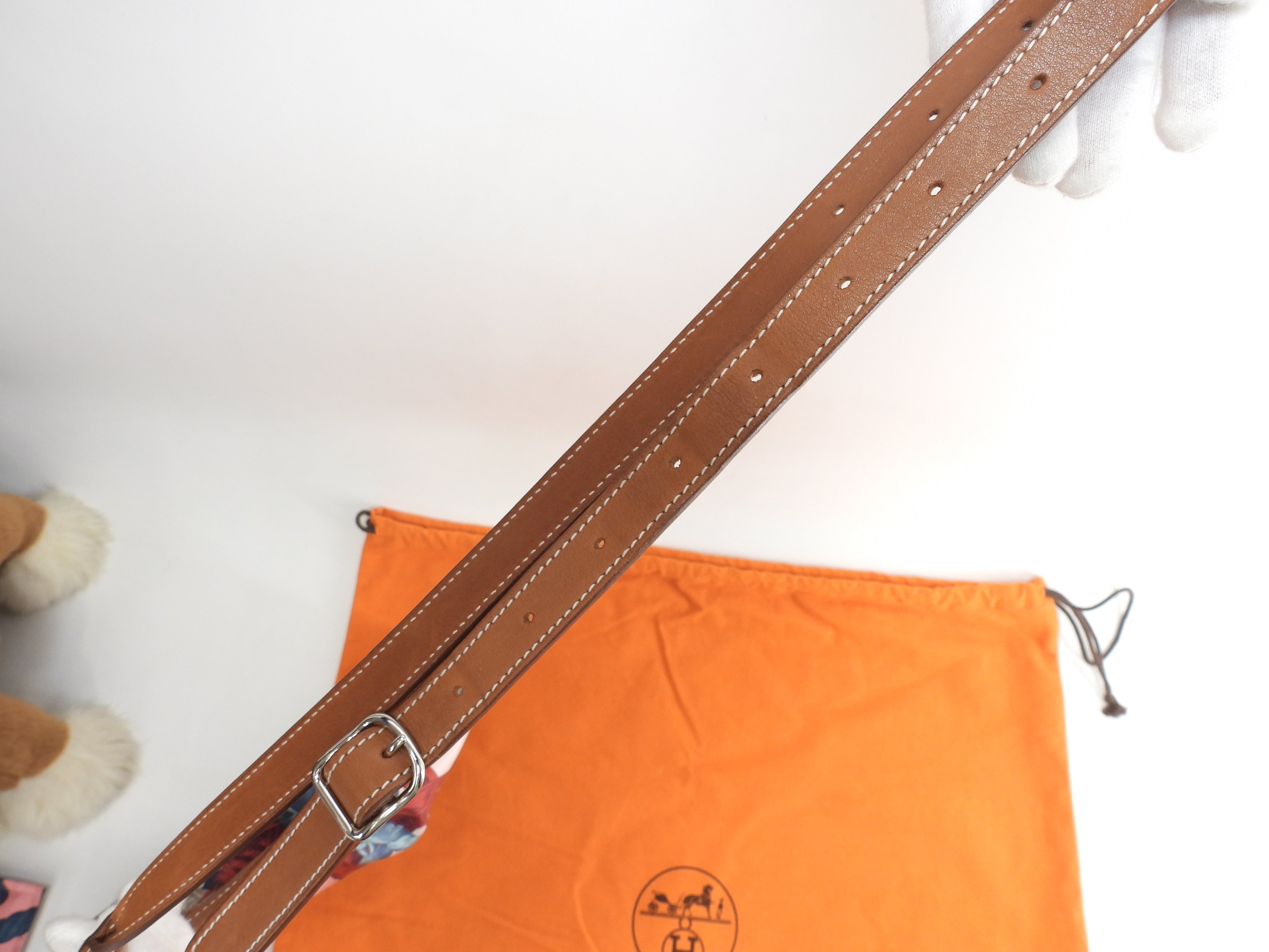 Hermes Silkycity PM Seta/Pelle Marrone Rosa Borsa a Spalla Ottime Condizioni@T 2