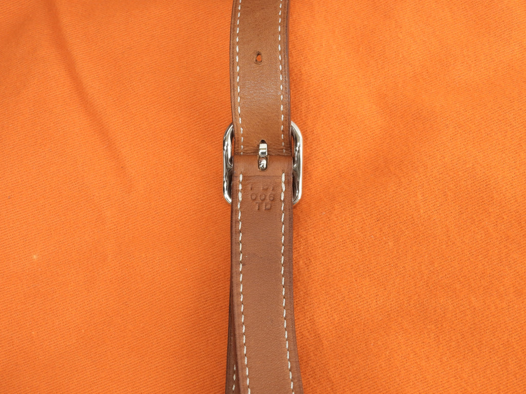 Hermes Silkycity PM Seta/Pelle Marrone Rosa Borsa a Spalla Ottime Condizioni@T 2