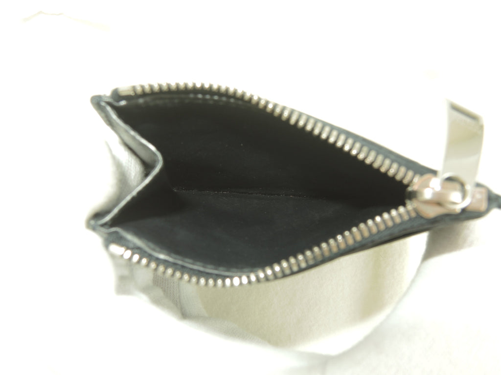 Bottega Veneta Portamonete in pelle nera con motivo Intrecciato interno e tasche per carte @S02088900O