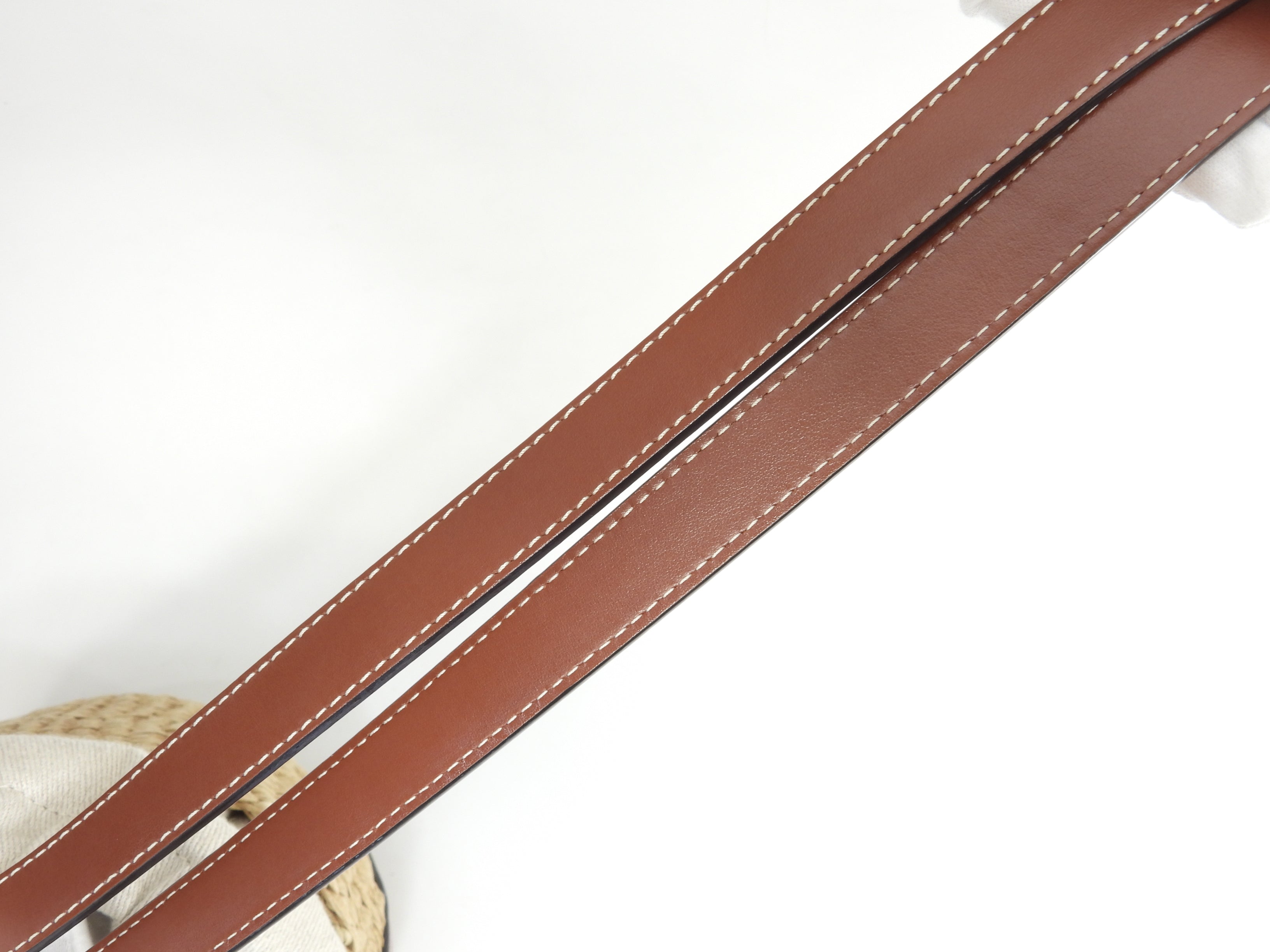 Chloe x Mifuko borsa a tracolla rafia pelle marrone borsa a cesto edizione limitata pari al nuovo@ 3