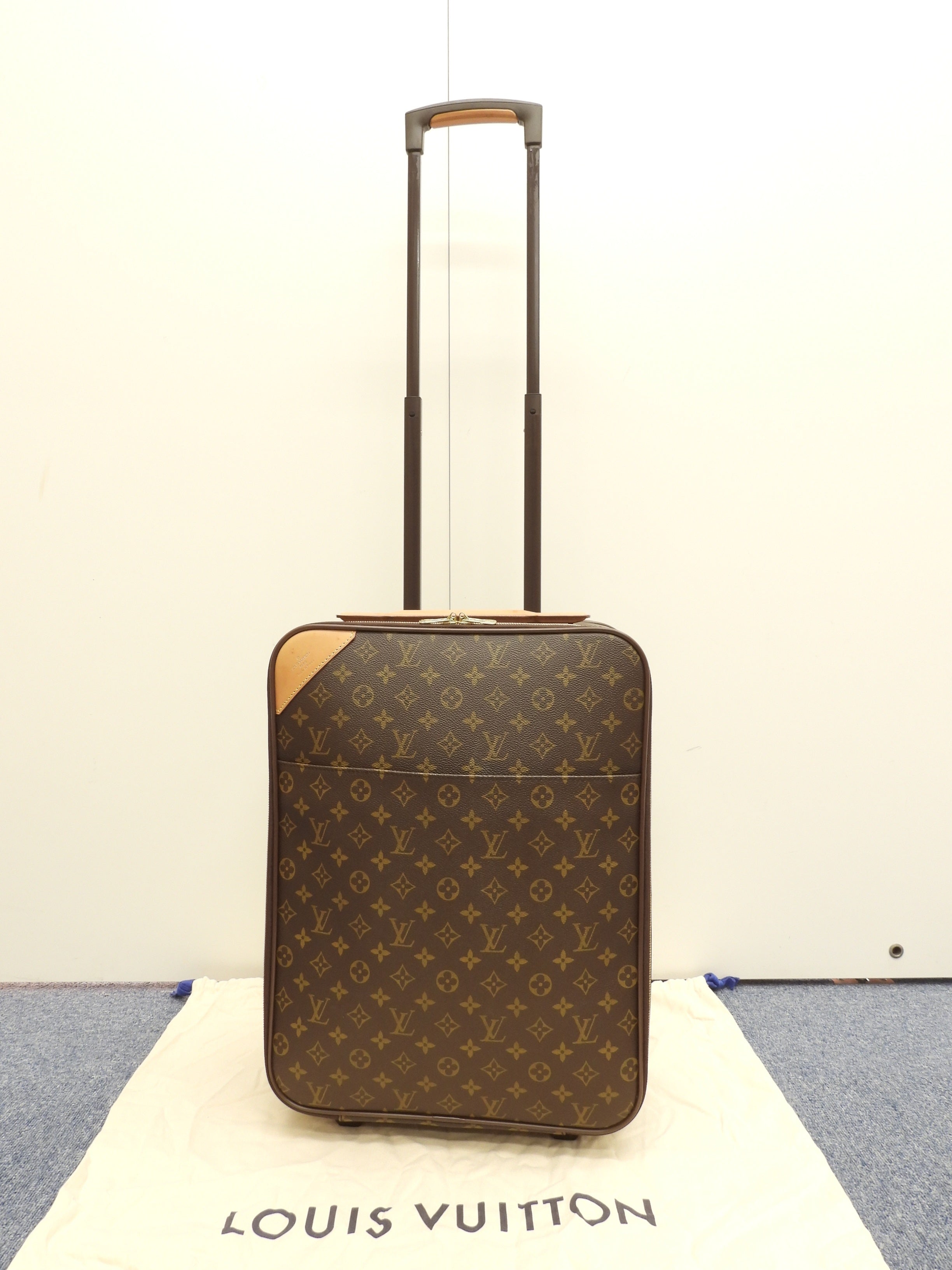 ルイヴィトン ペガス50 M23251 モノグラム 旅行用キャリーバッグ小 トロリーバッグ 美品@SP0091