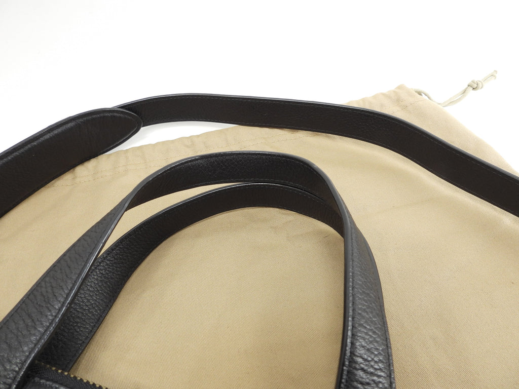 Burberry tote bag da uomo in pelle nera, con tracolla, ottimo stato @ 8