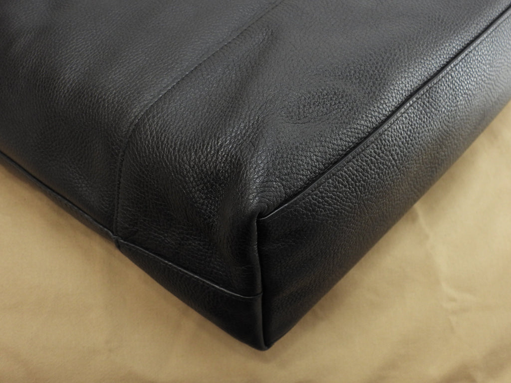 Burberry tote bag da uomo in pelle nera, con tracolla, ottimo stato @ 8
