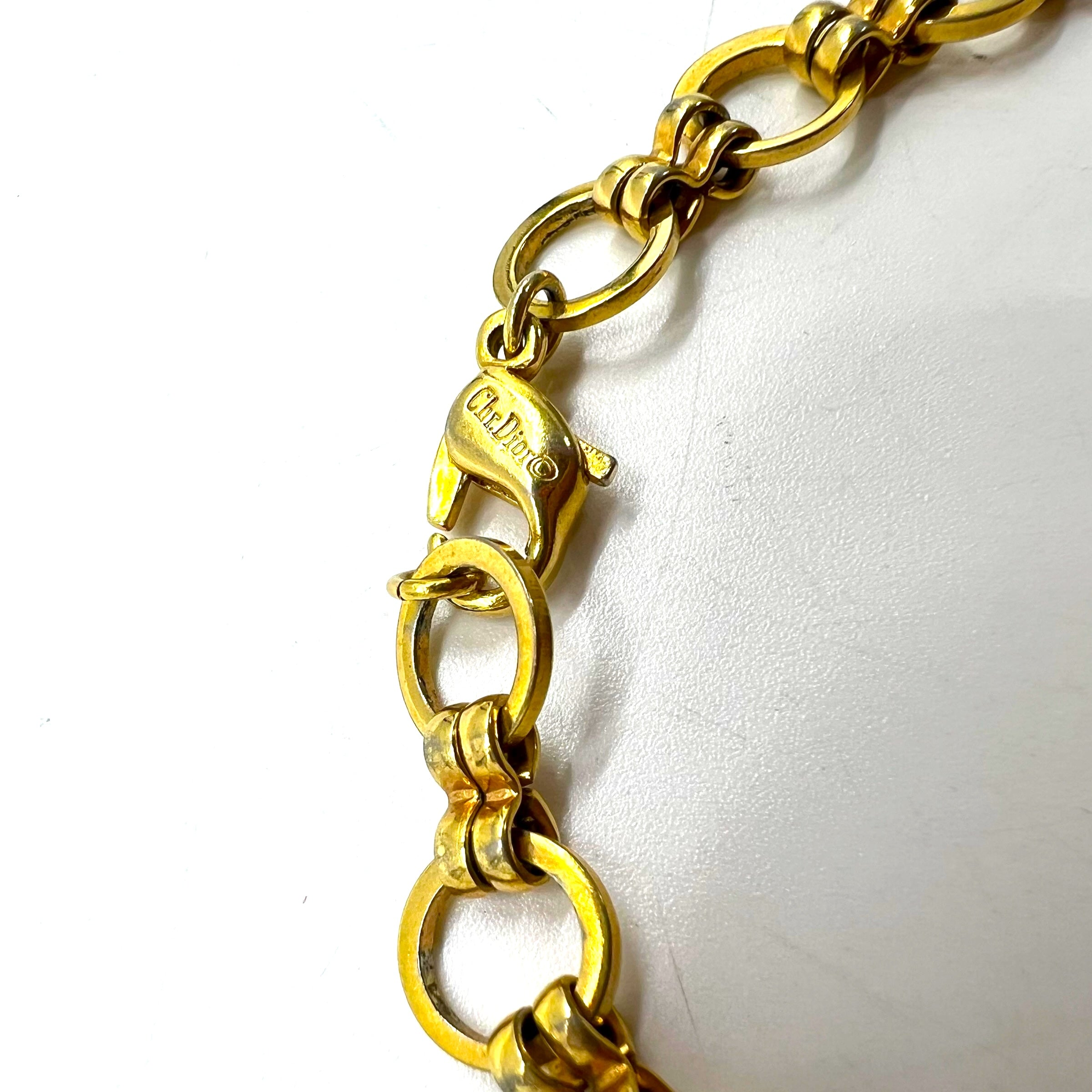 Christian Dior Bracciale circolare vintage placcato oro GERMANY