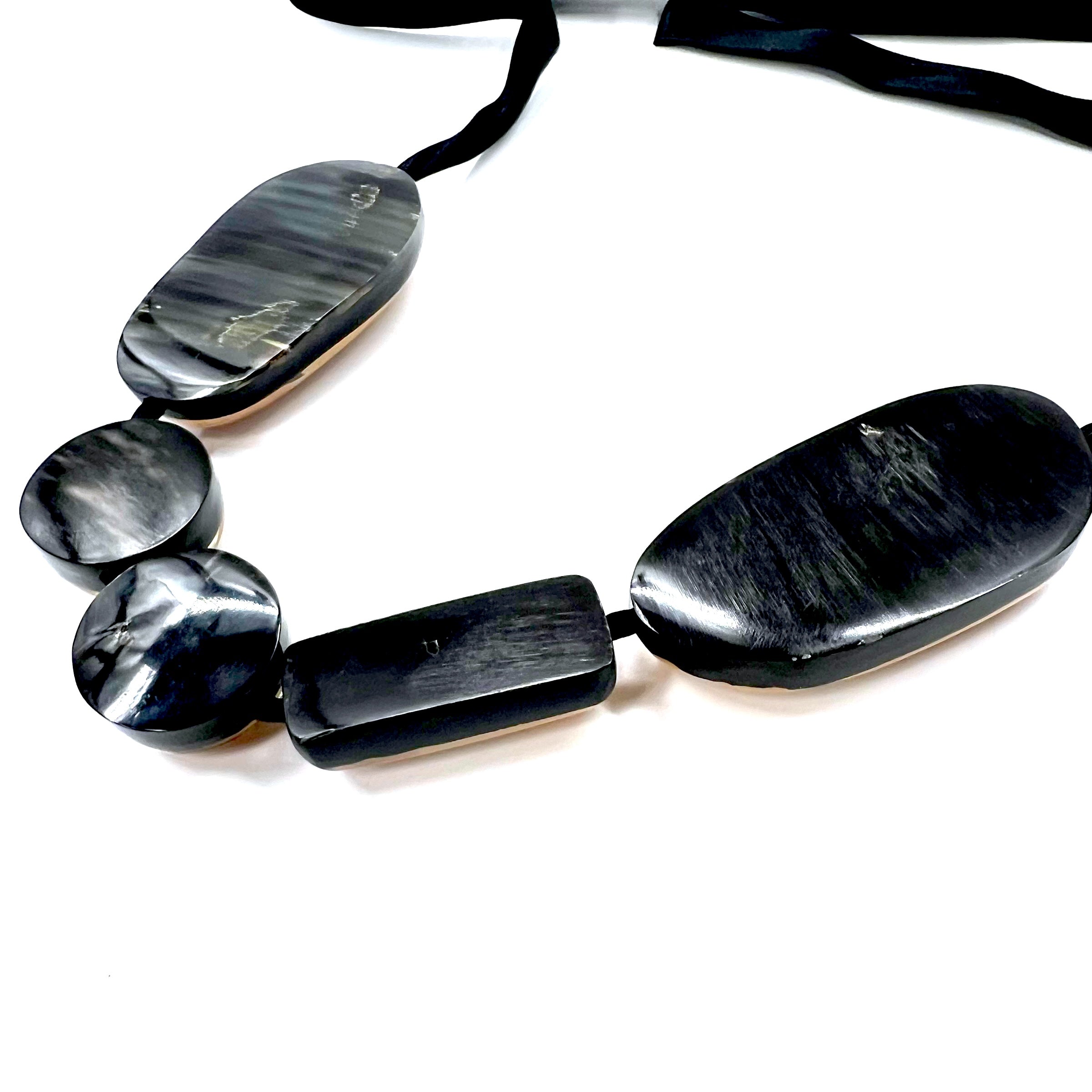 MARNI Collana con fiocco, Choker con pietre, Pendente Marrone Arancione