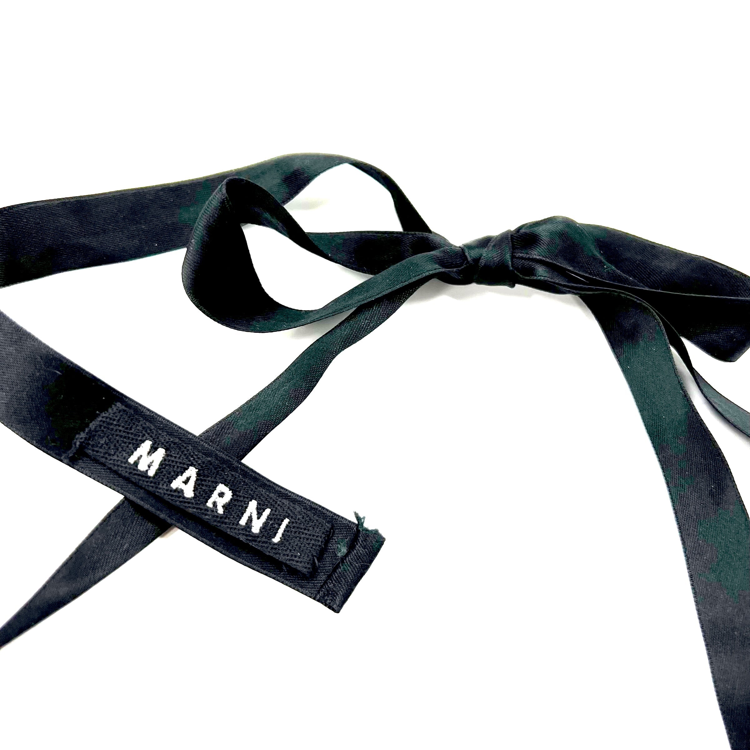 MARNI Collana con fiocco, Choker con pietre, Pendente Marrone Arancione