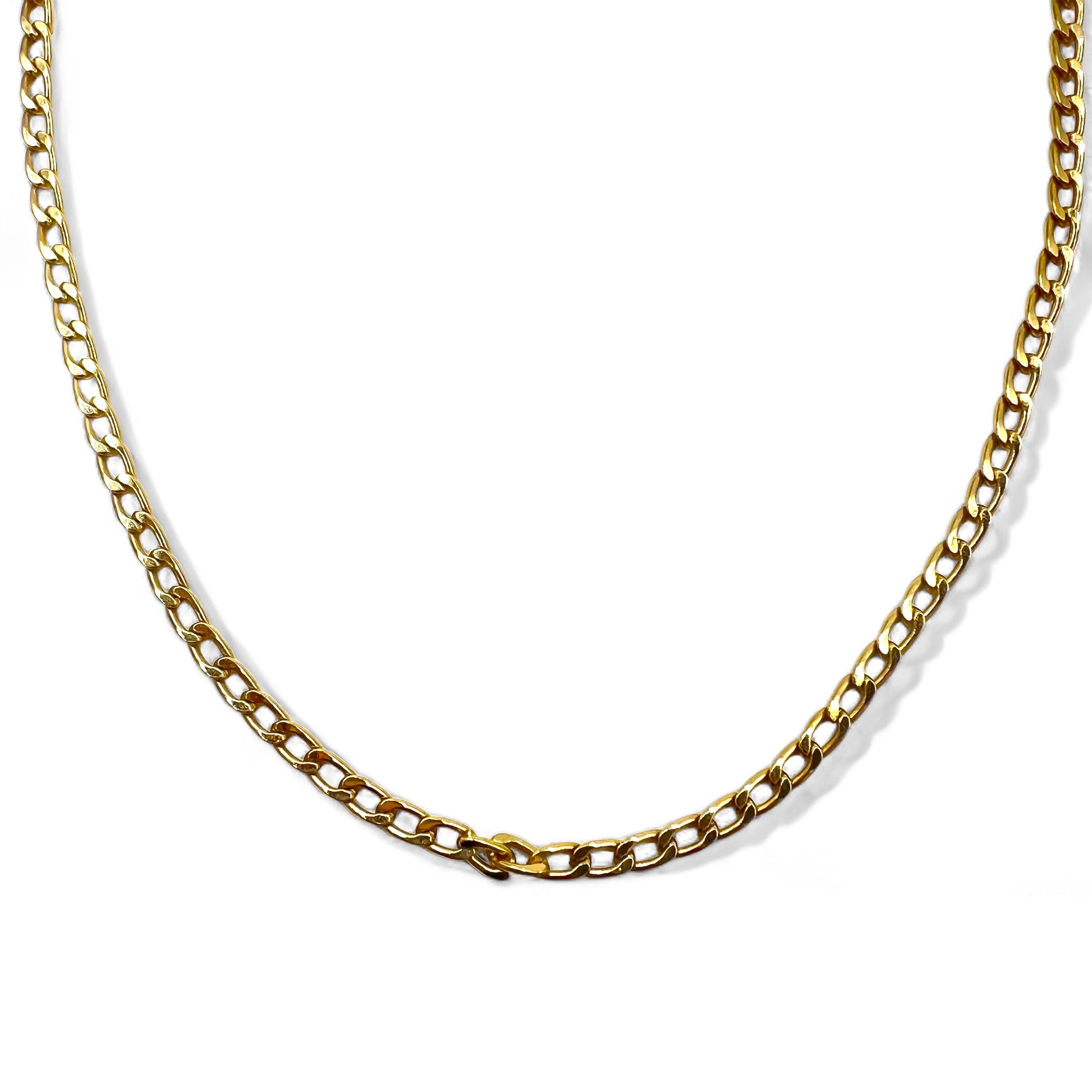 Christian Dior, catena a maglia barbazzale, collana d'oro, Made in Germany, con incisione GERMANY