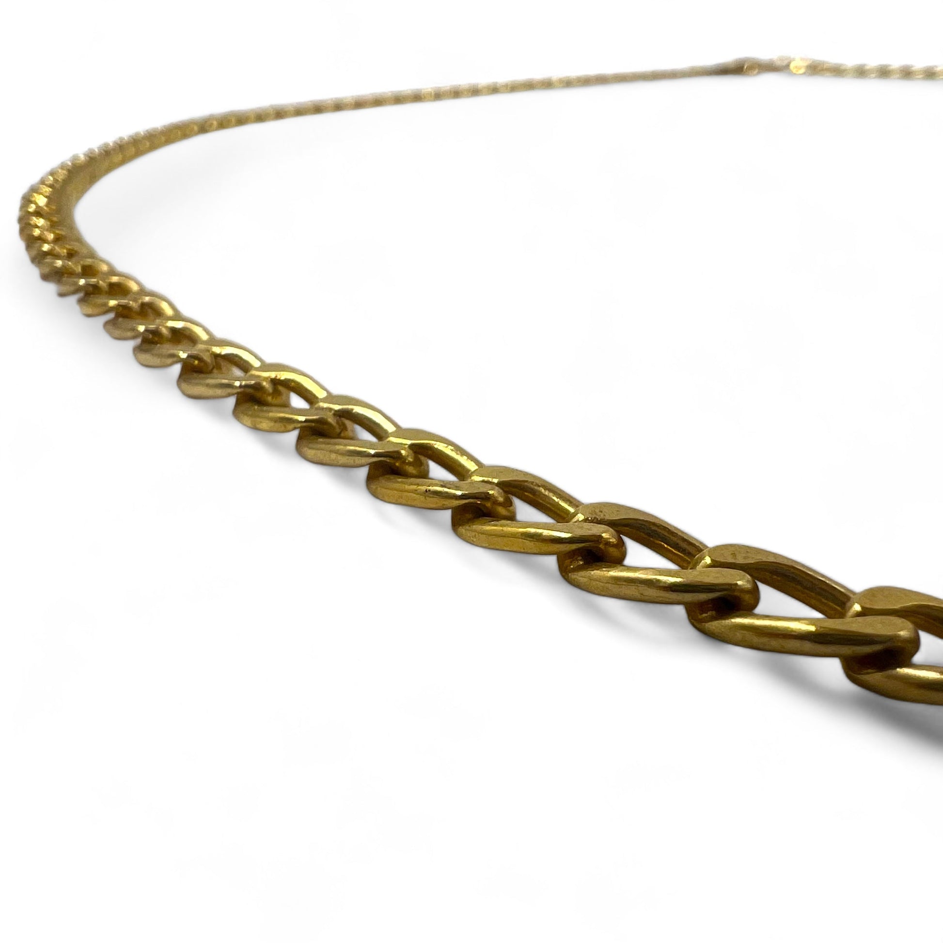 Christian Dior, catena a maglia barbazzale, collana d'oro, Made in Germany, con incisione GERMANY