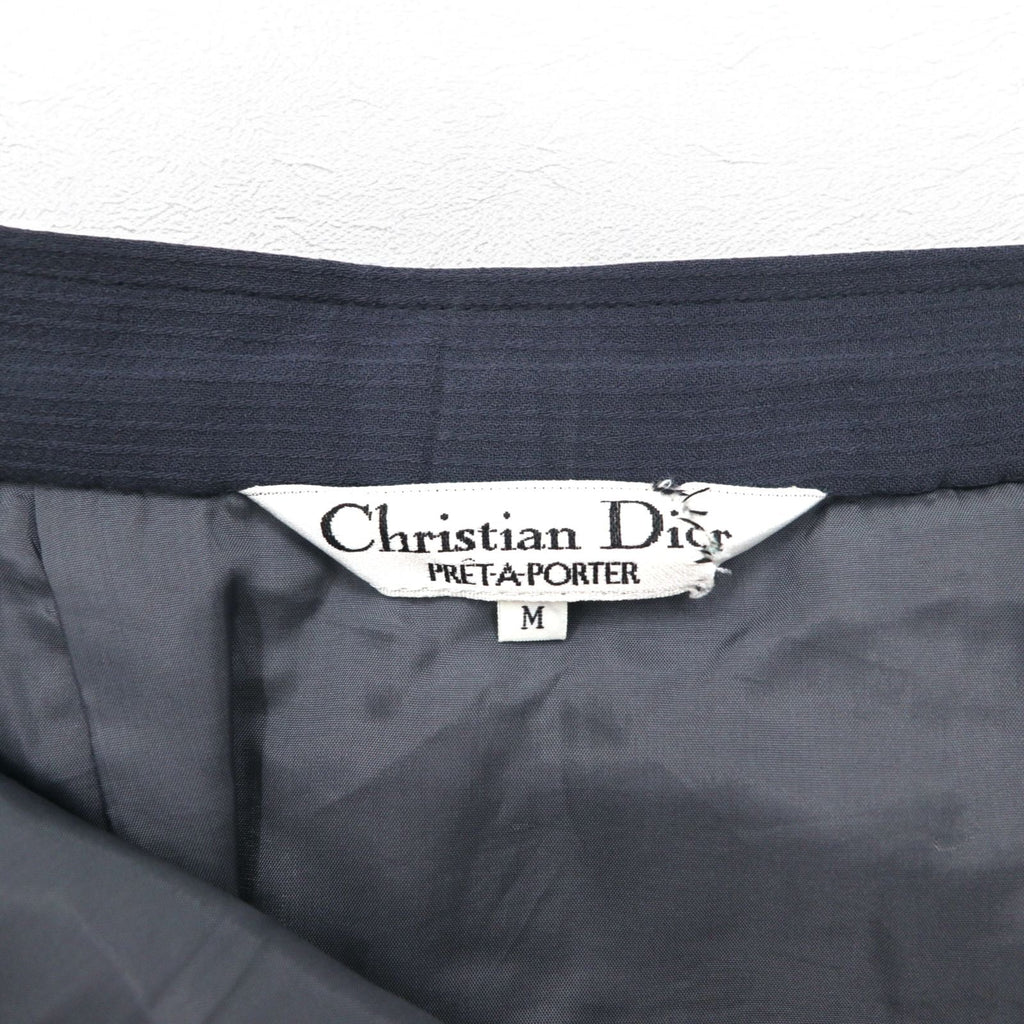 Christian Dior Gonna a pieghe PRET-A-PORTER taglia M in lana grigia Made in Japan