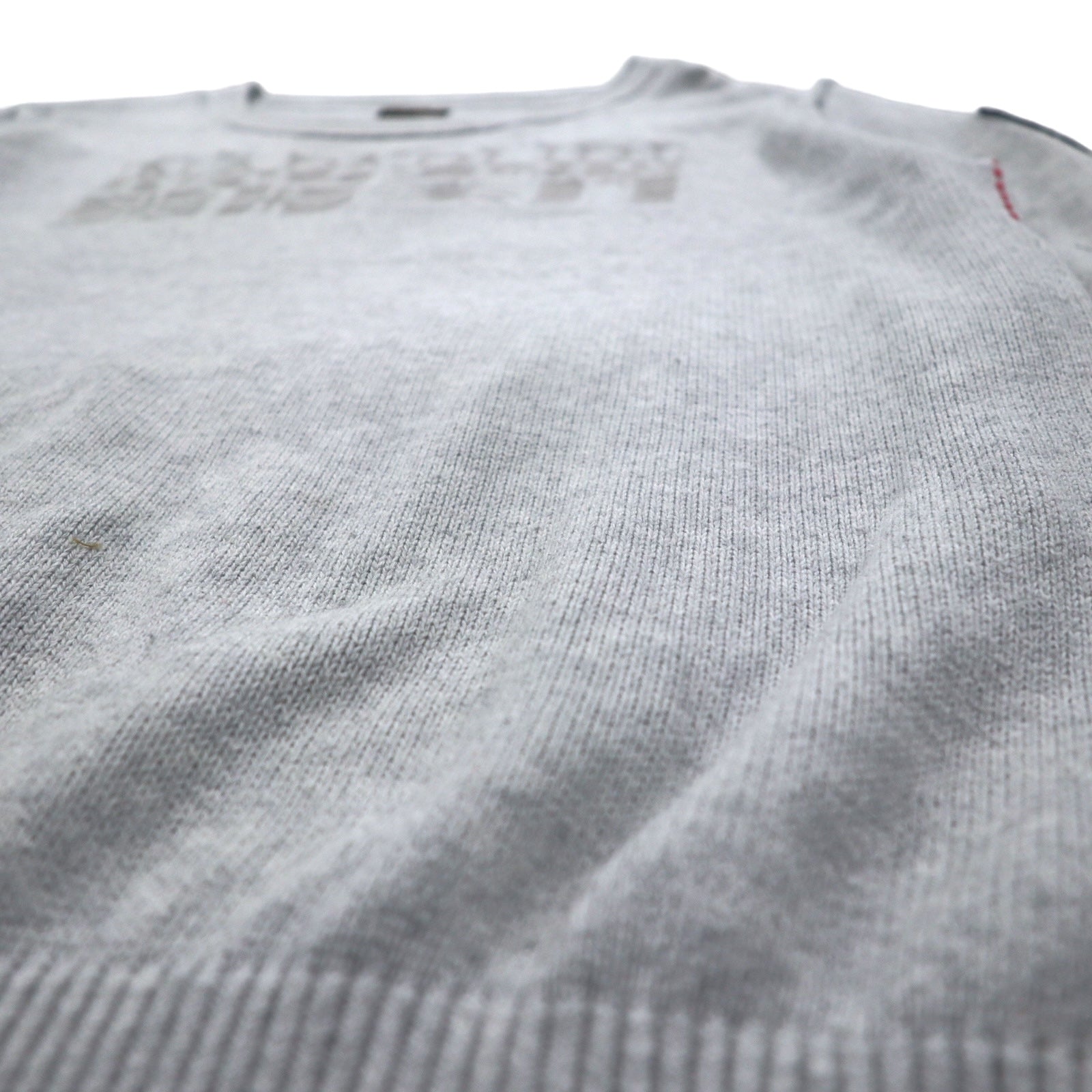 NAPAPIJRI Maglione in cotone lavorato a maglia M Grigio Toppa S13-DELEVEN S1358E