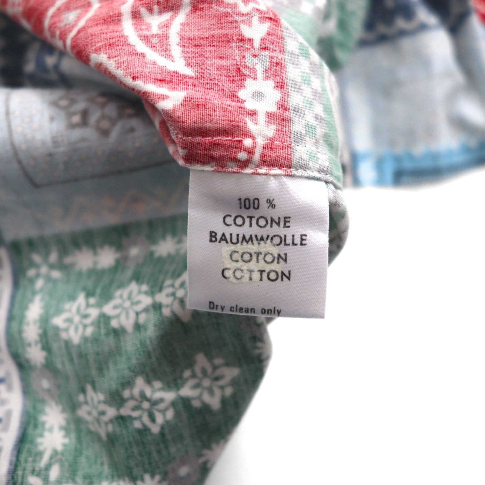 LUNA'S HELLO Bandana Patchwork Camicia a Maniche Corte con Colletto Aperto XL Multicolore Fantasia