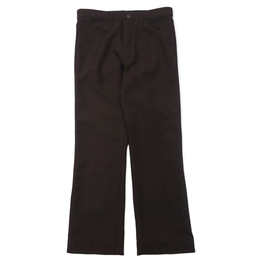 Wrangler Rancher Pants Bootcut 34 Marrone Poliestere Pieghe centrali 82BN Made in Messico