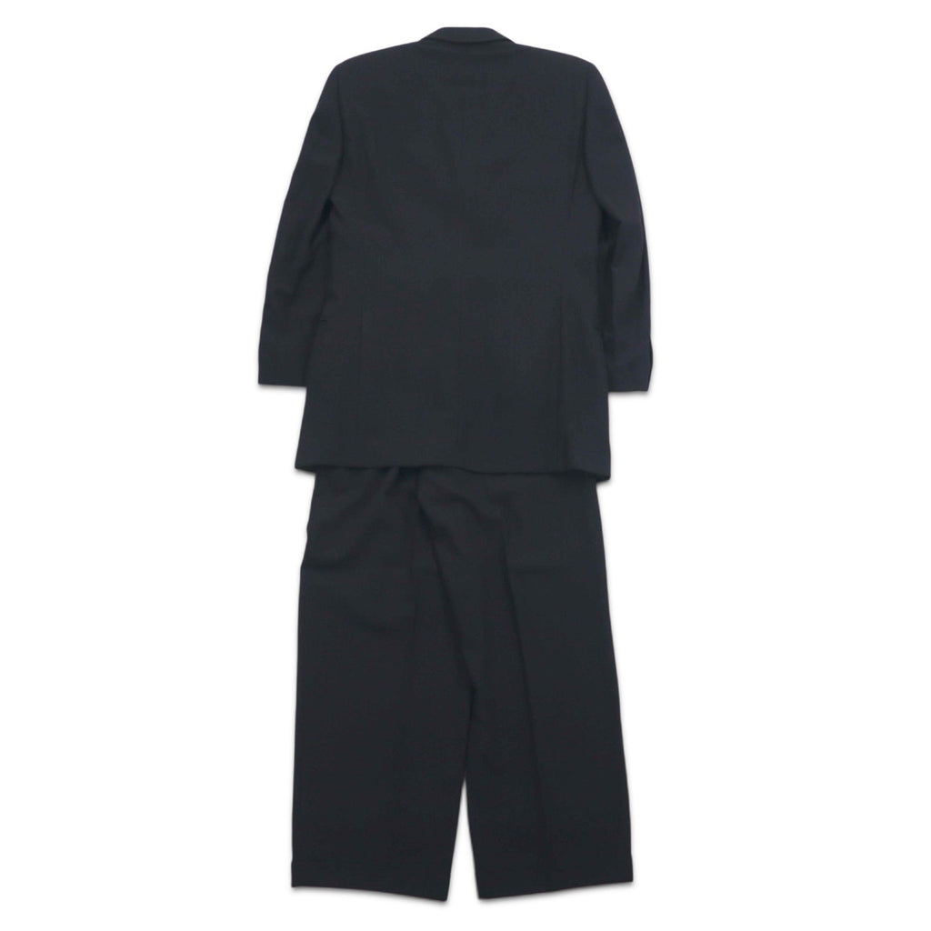 GIANNI VERSACE Abito oversize 3 bottoni Made in Italy M nero lana Medusa interno fantasia pantaloni larghi COUTURE