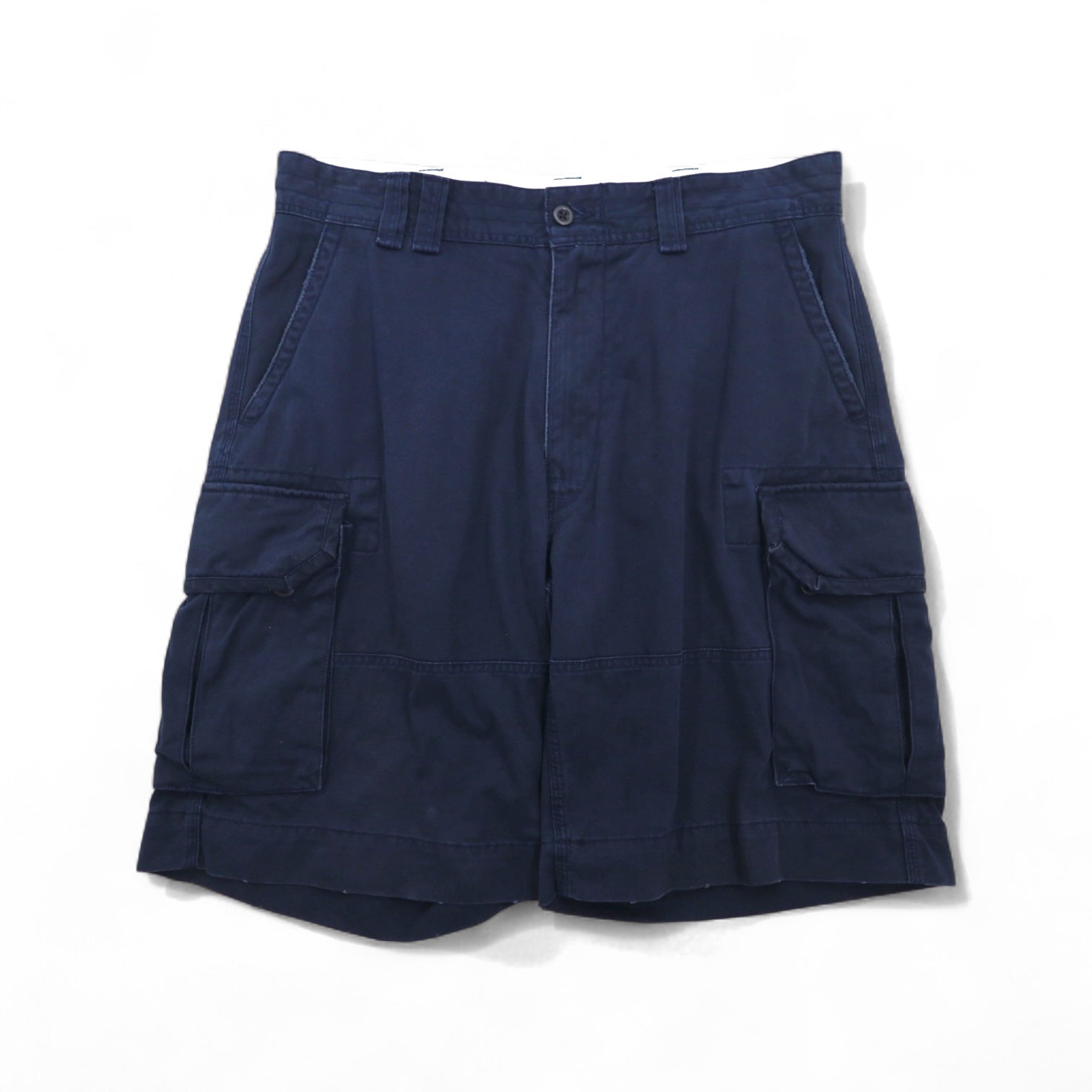 Polo by Ralph Lauren 90年代 ポロチノ バギー ショート カーゴパンツ ハーフパンツ L ネイビー 膝下丈