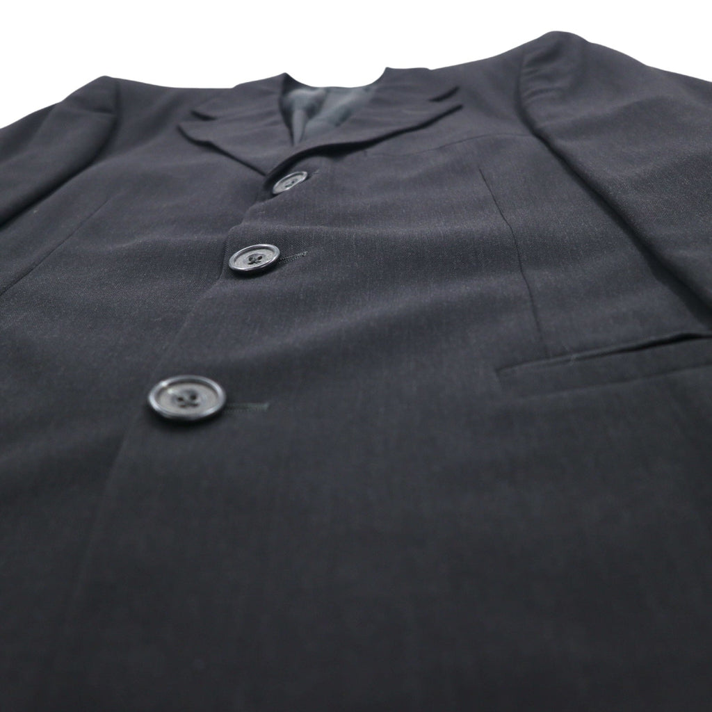 GIANNI VERSACE Abito oversize 3 bottoni Made in Italy M nero lana Medusa interno fantasia pantaloni larghi COUTURE