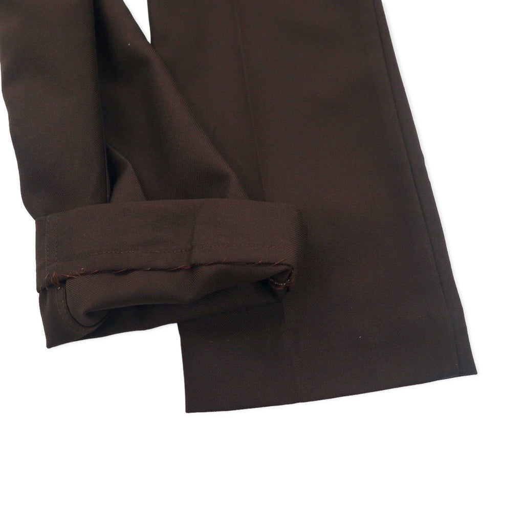 Wrangler Rancher Pants Bootcut 34 Marrone Poliestere Pieghe centrali 82BN Made in Messico