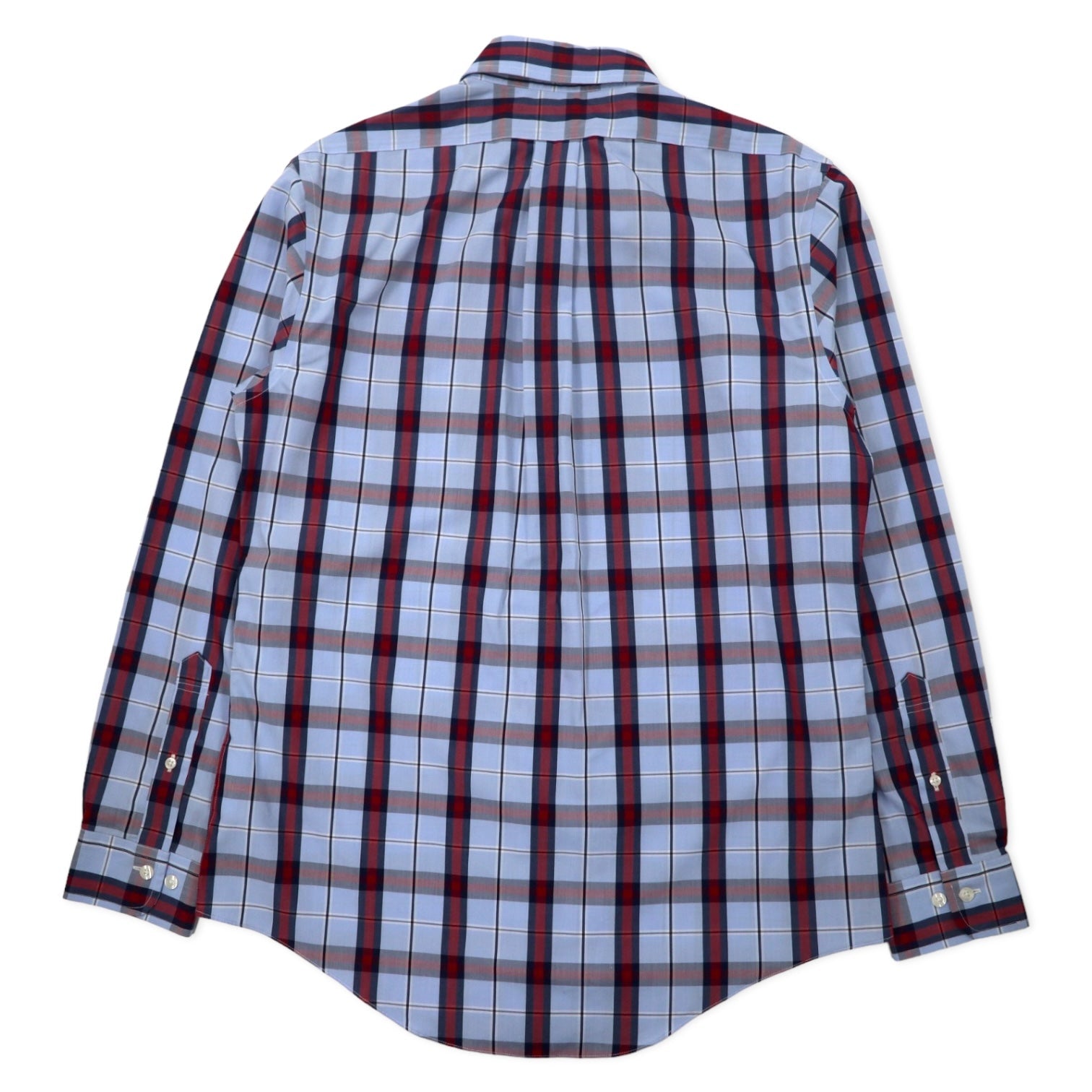 Brooks Brothers camicia button-down M blu a quadri cotone REGENT