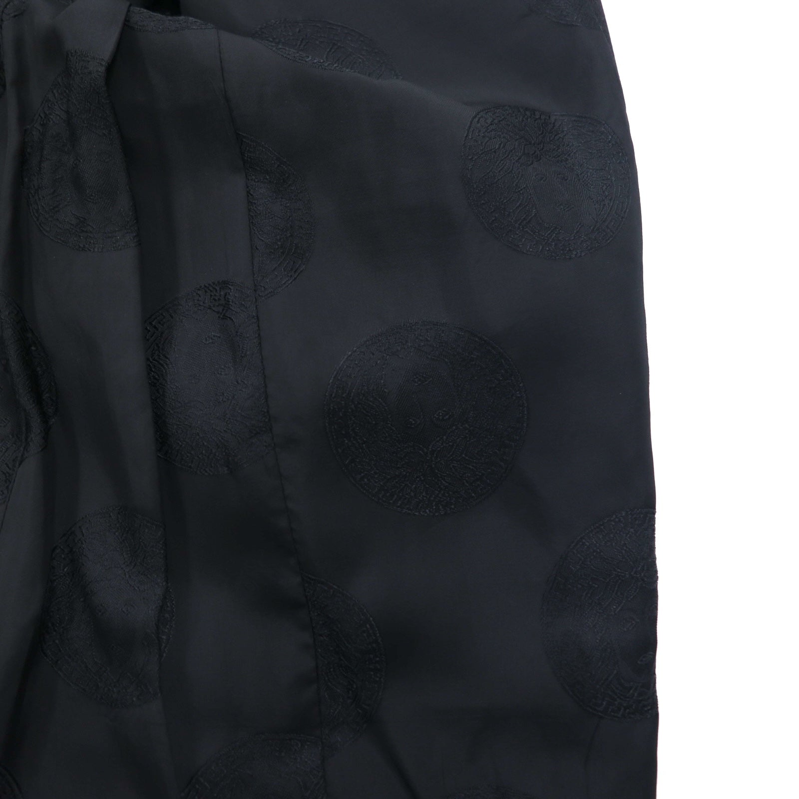 GIANNI VERSACE Abito oversize 3 bottoni Made in Italy M nero lana Medusa interno fantasia pantaloni larghi COUTURE