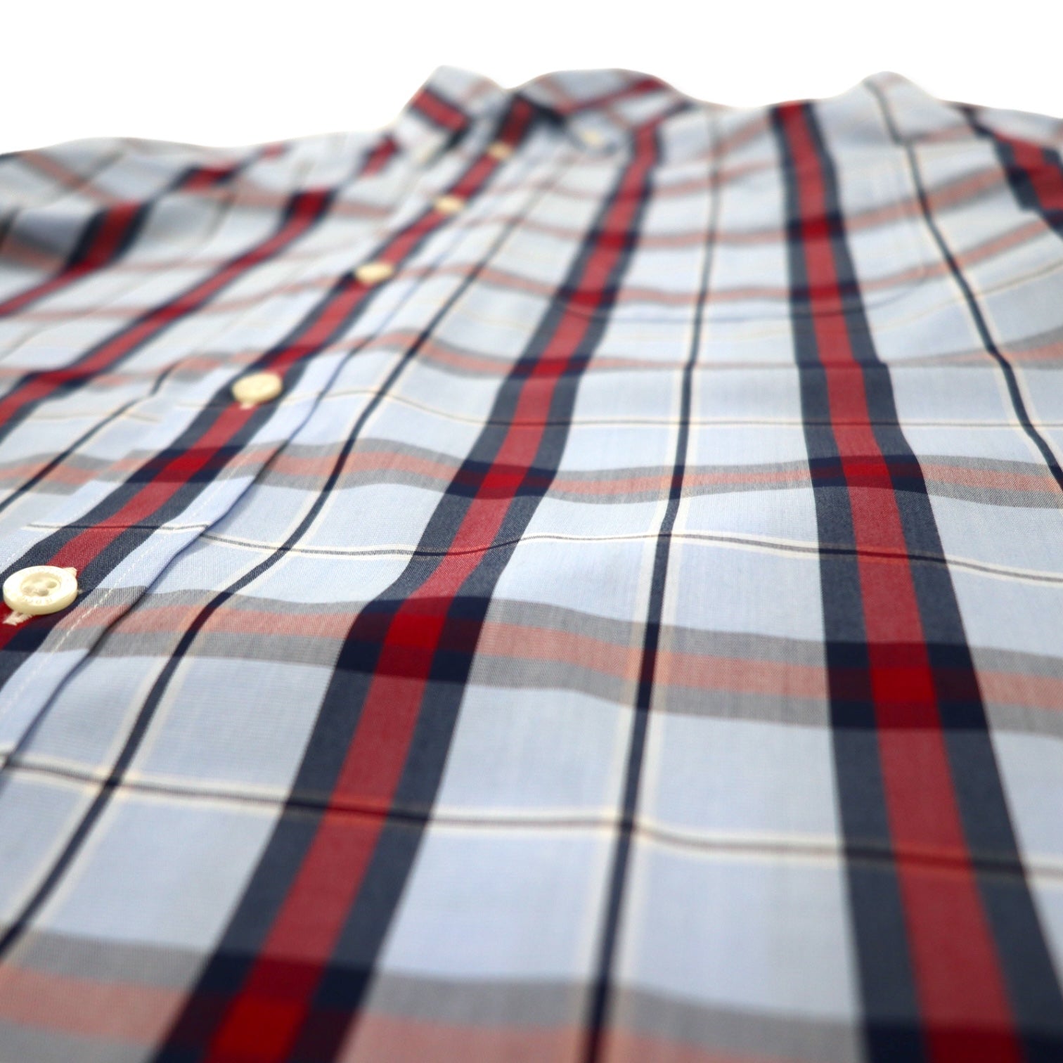 Brooks Brothers camicia button-down M blu a quadri cotone REGENT