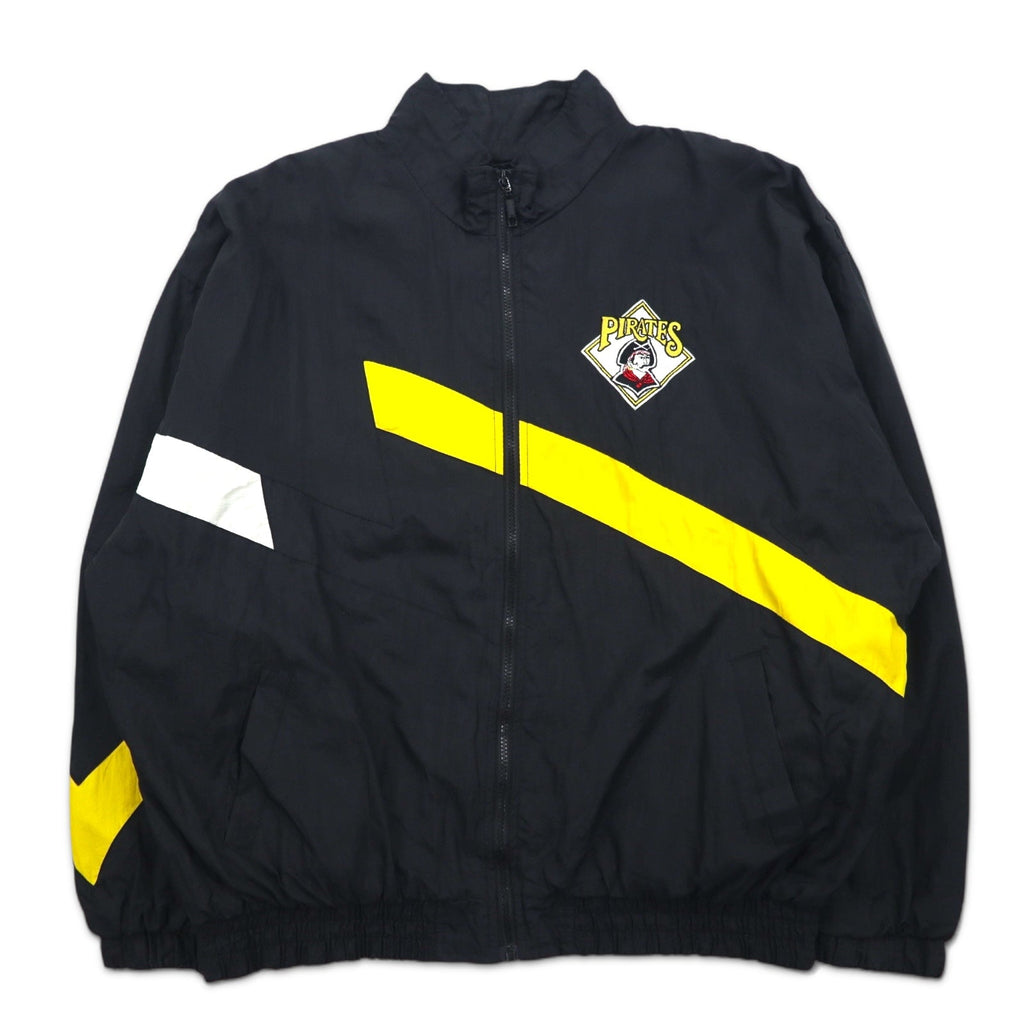 STARTER Anni '90 Giacca in nylon XL Nero Nylon PITTSBURGH PIRATES MLB GENUINE MERCHANDISE