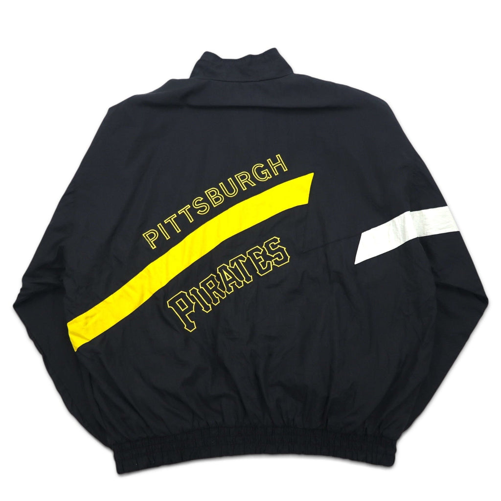 STARTER Anni '90 Giacca in nylon XL Nero Nylon PITTSBURGH PIRATES MLB GENUINE MERCHANDISE