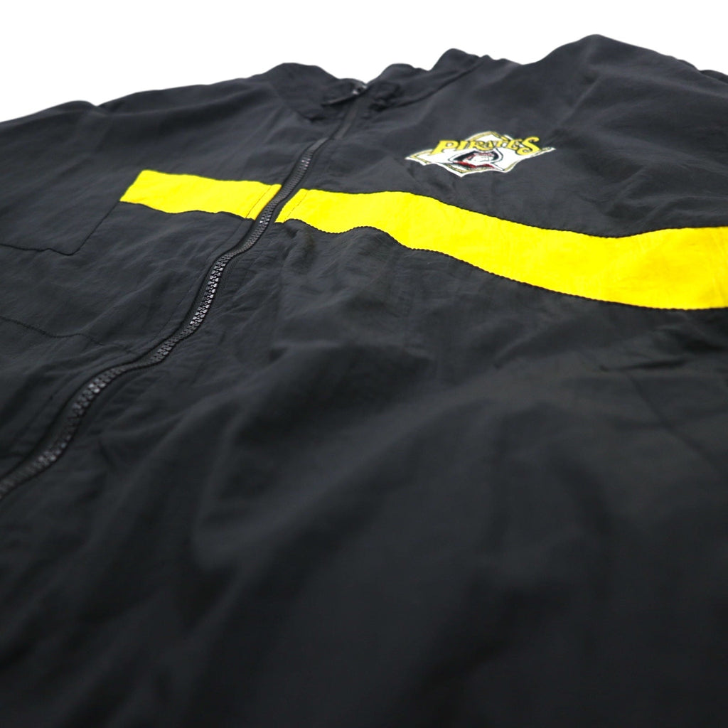 STARTER Anni '90 Giacca in nylon XL Nero Nylon PITTSBURGH PIRATES MLB GENUINE MERCHANDISE