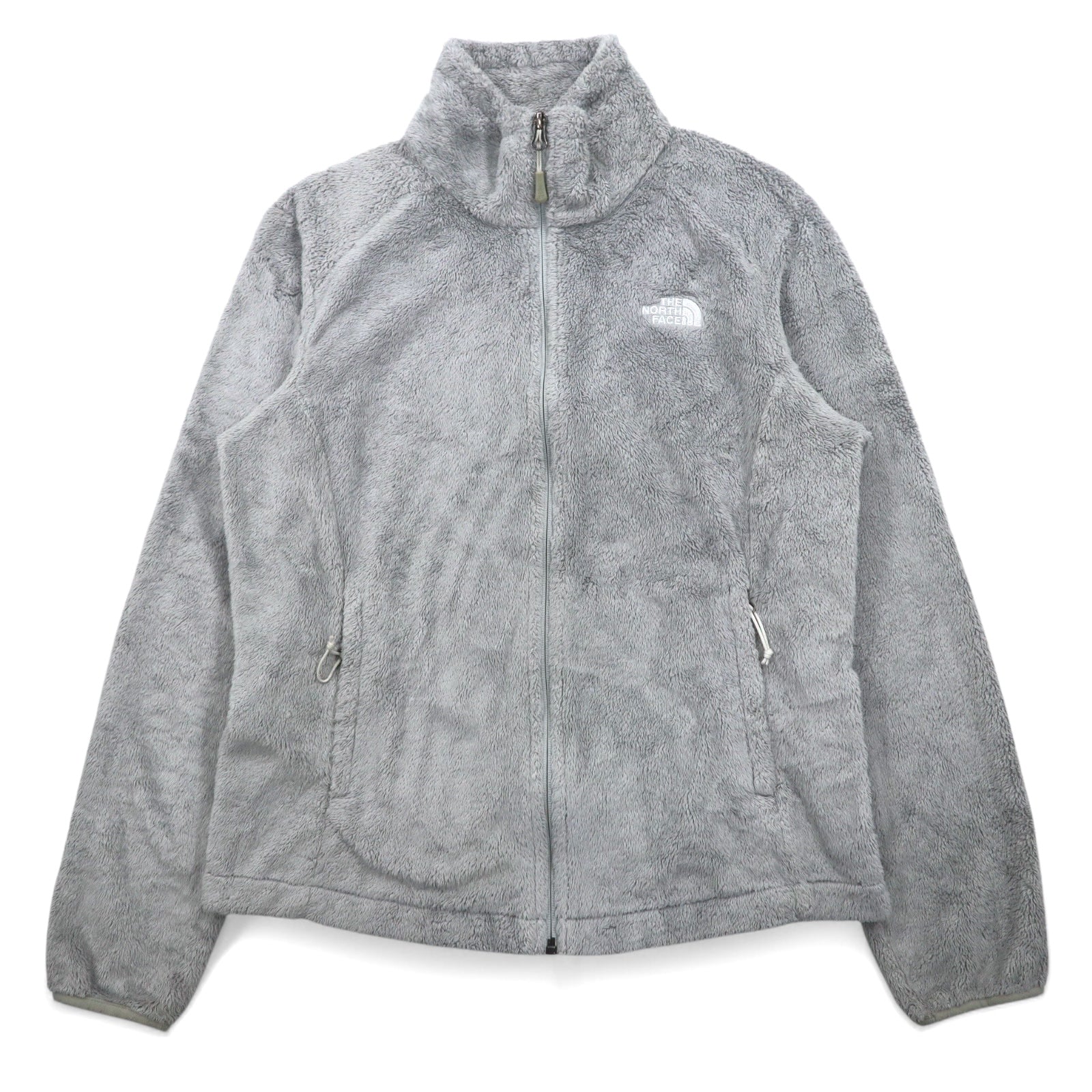 THE NORTH FACE Giacca in pile full zip M Grigio Poliestere Logo ricamato Taglia USA
