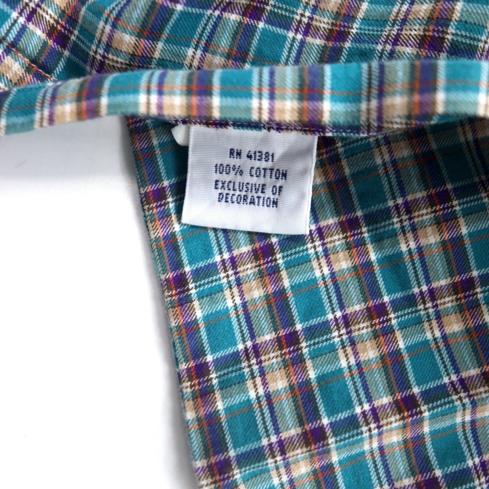 RALPH LAUREN Camicia button-down taglia L, verde a quadri, in cotone, con ricamo Small Pony, taglia grande
