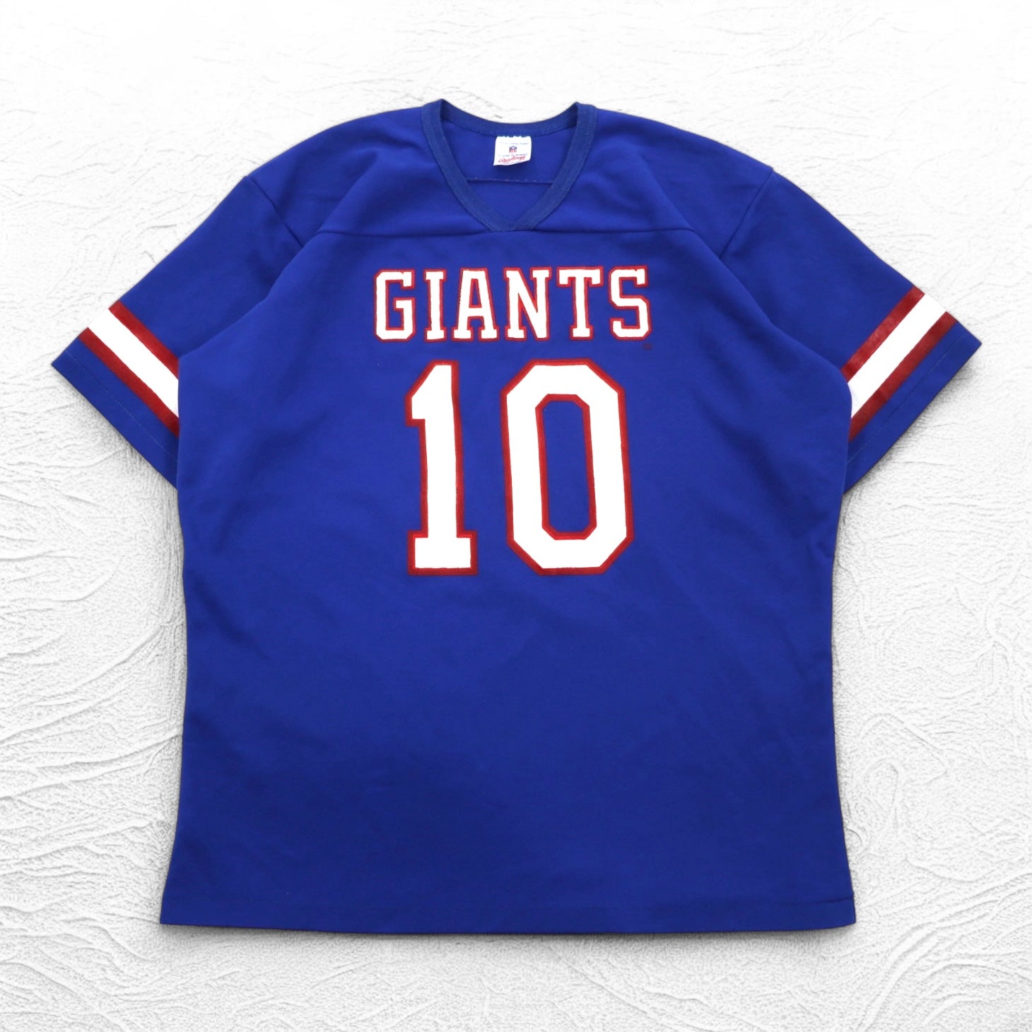 Rawlings anni '90, USA, NFL, maglia da gioco da football, T-shirt XL, blu, GIANTS, numerata