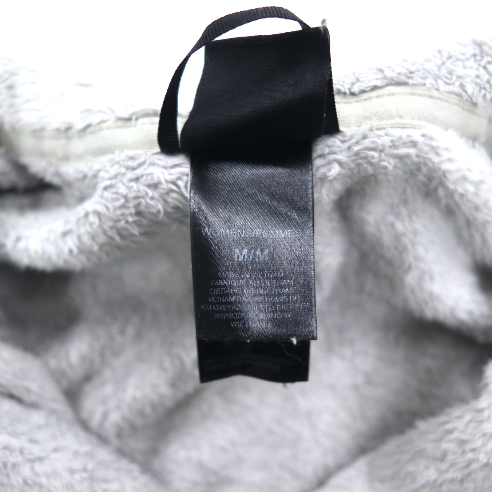THE NORTH FACE Giacca in pile full zip M Grigio Poliestere Logo ricamato Taglia USA