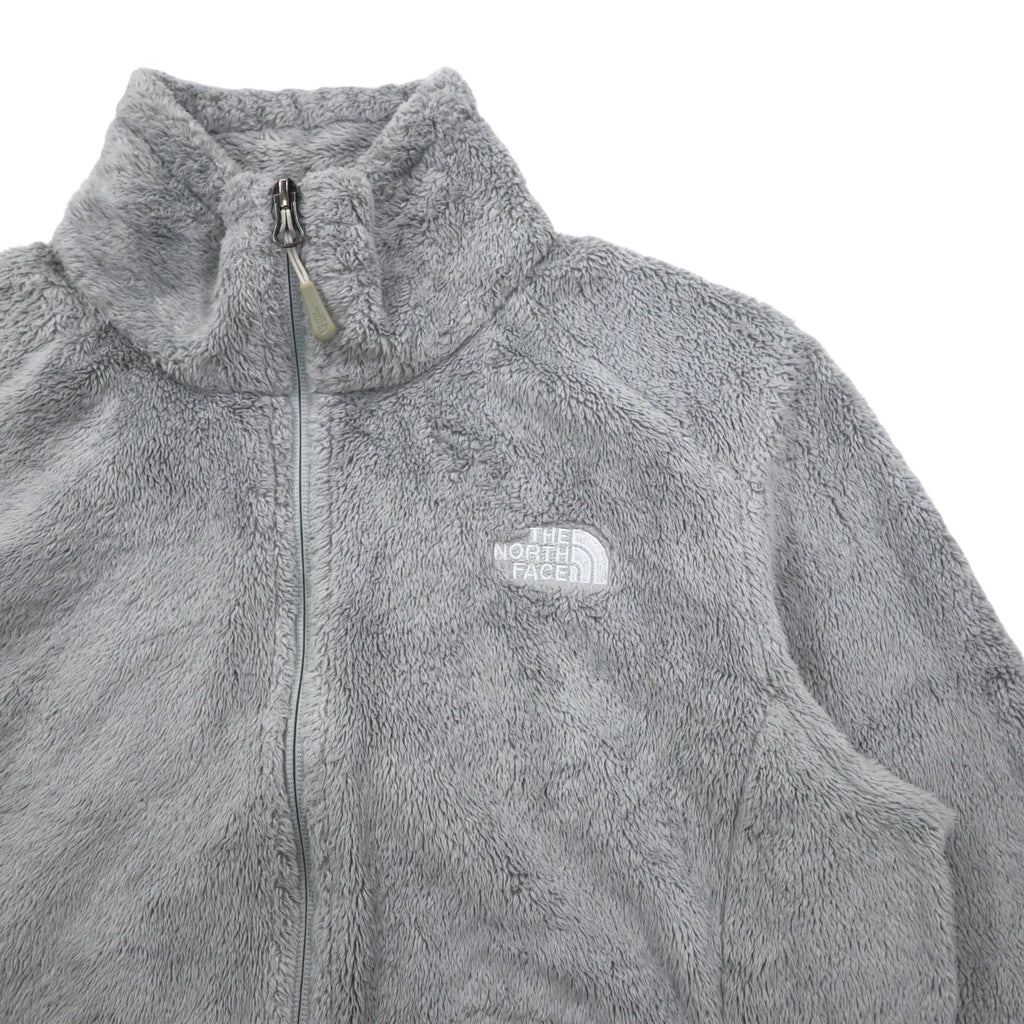 THE NORTH FACE Giacca in pile full zip M Grigio Poliestere Logo ricamato Taglia USA