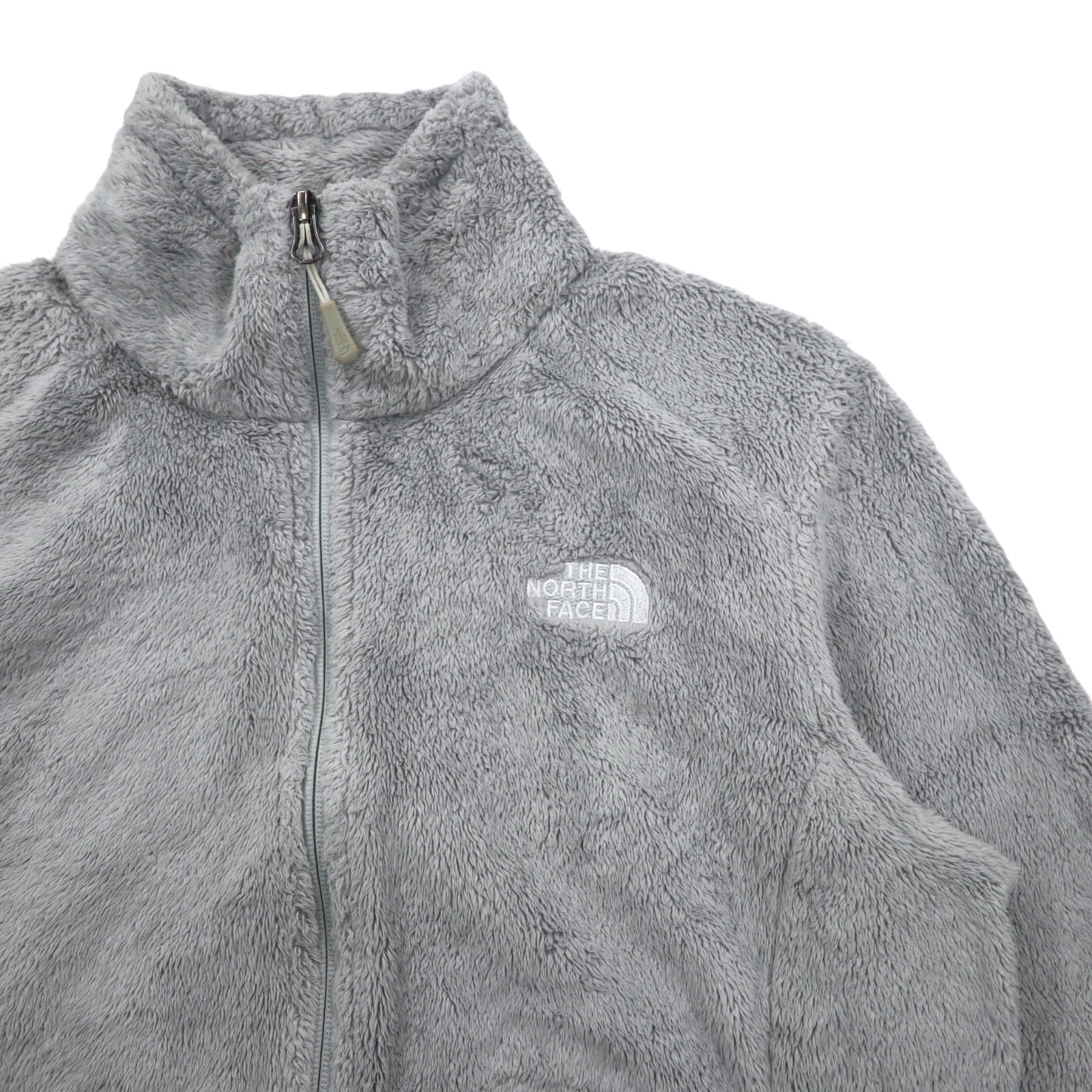 THE NORTH FACE Giacca in pile full zip M Grigio Poliestere Logo ricamato Taglia USA
