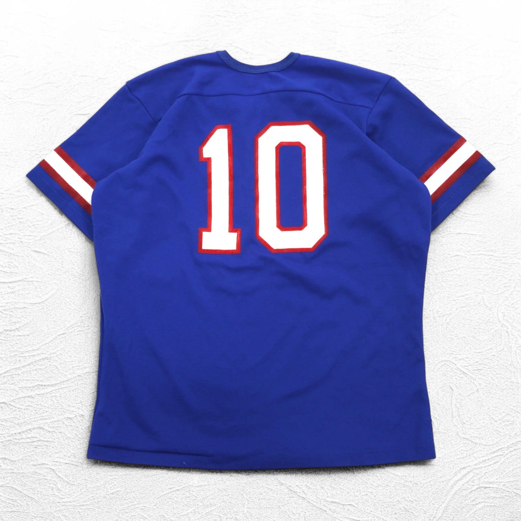 Rawlings anni '90, USA, NFL, maglia da gioco da football, T-shirt XL, blu, GIANTS, numerata