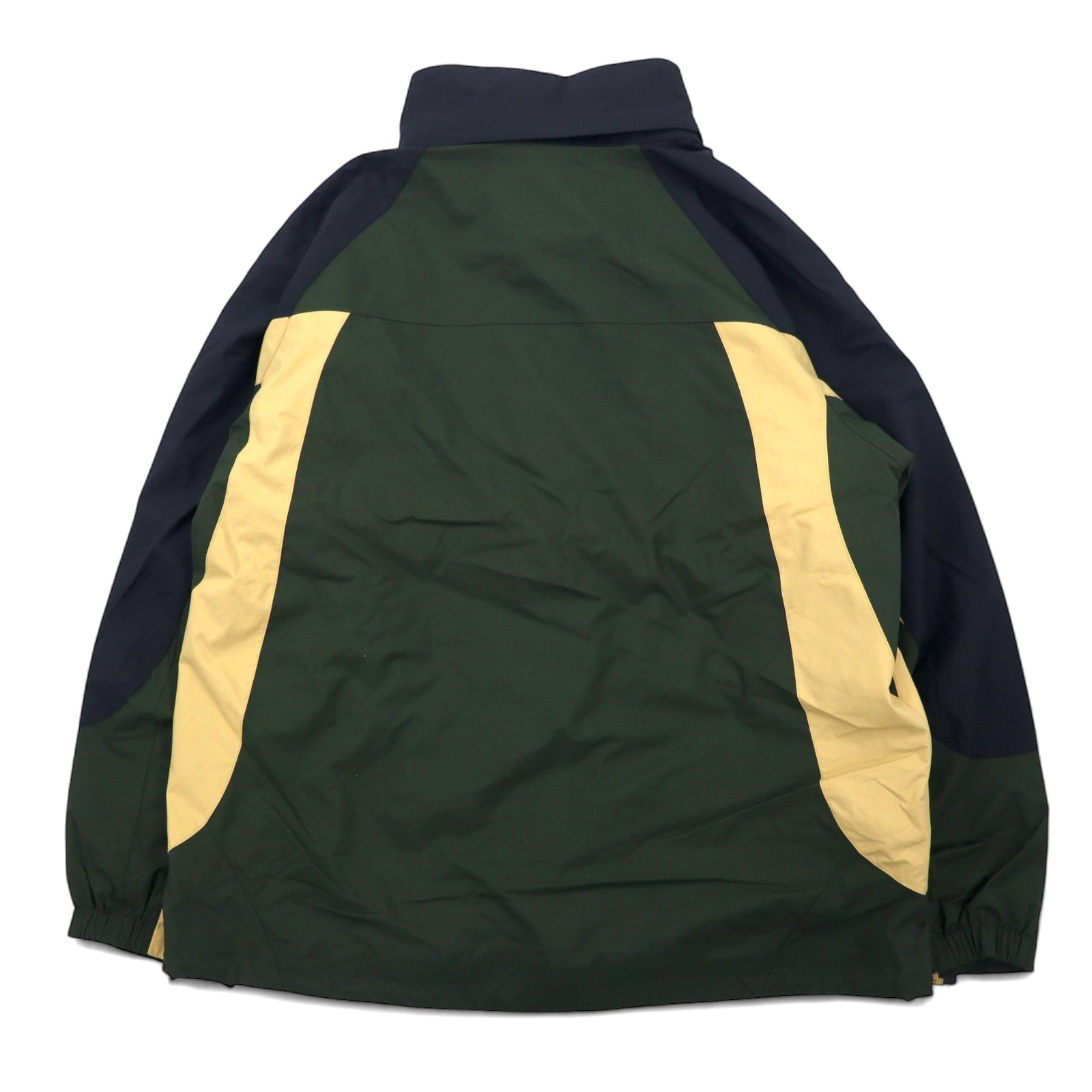 L.L.Bean parka anni '90, taglia XL, color cachi, in nylon impermeabile, con sistema zip-in e etichetta a montagna.