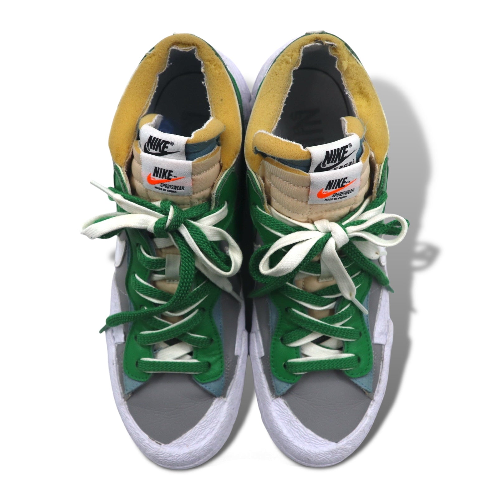 NIKE × sacai Blazer Low sneaker 29cm Grey Green Classic Green DD1877-001