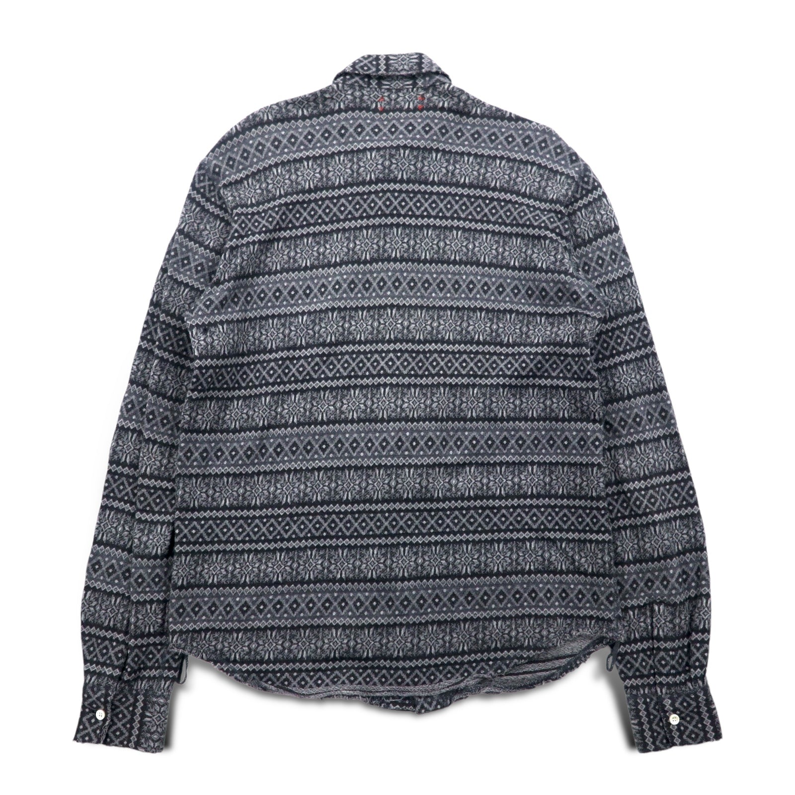 CASH CA Cut-off Shirt M Grigio Fantasia Nordica CAW11-SH0011 Prodotto in Giappone