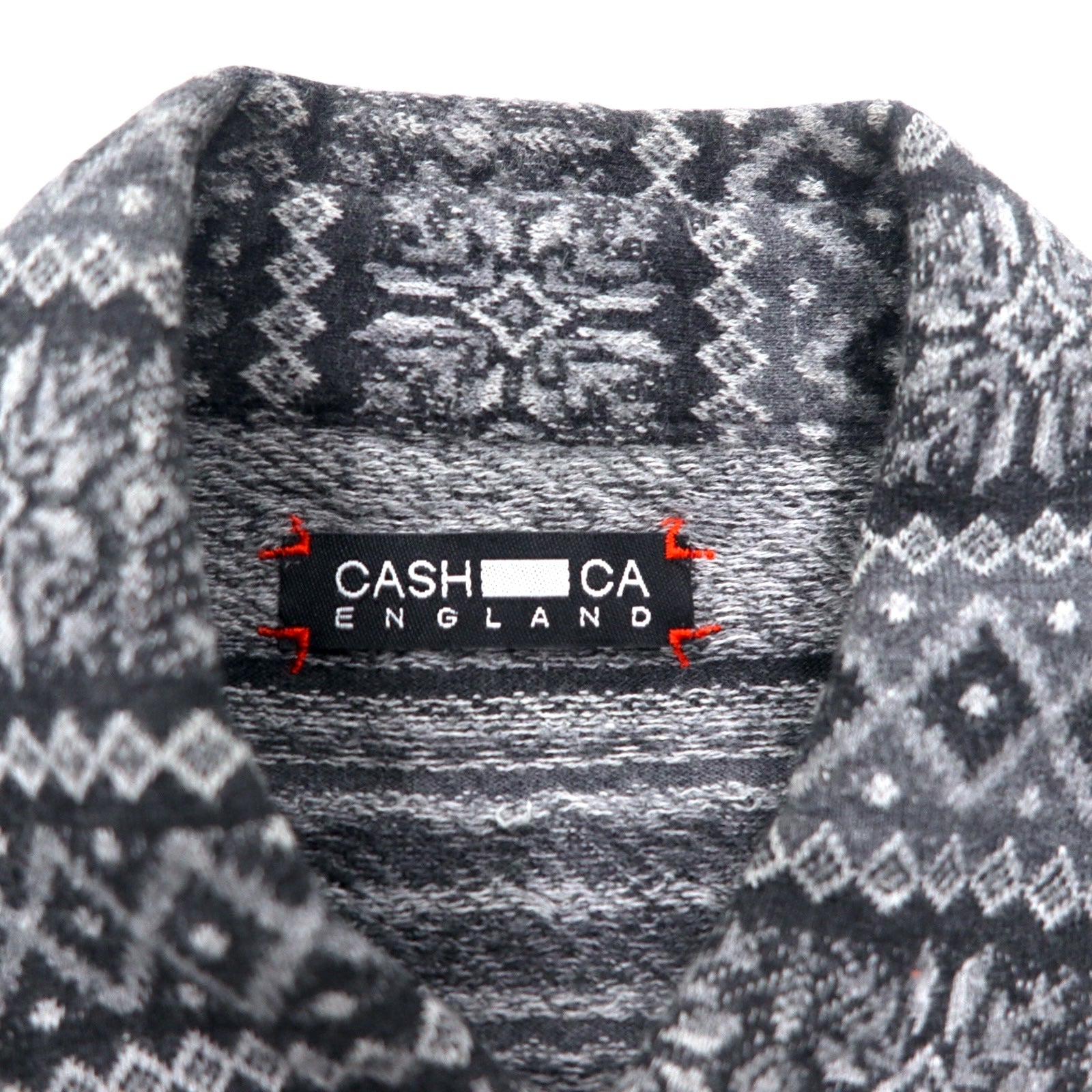 CASH CA Cut-off Shirt M Grigio Fantasia Nordica CAW11-SH0011 Prodotto in Giappone