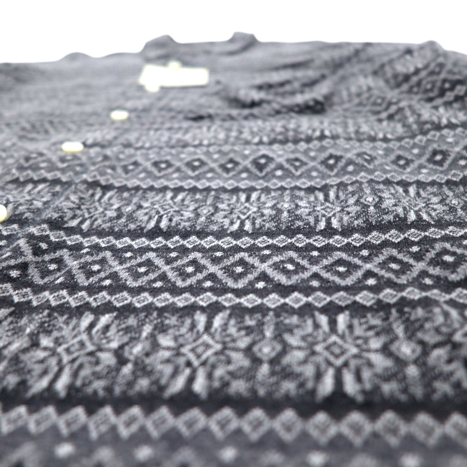 CASH CA Cut-off Shirt M Grigio Fantasia Nordica CAW11-SH0011 Prodotto in Giappone