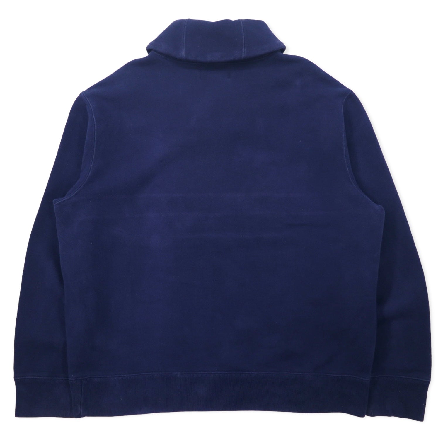 Polo by Ralph Lauren Felpa con collo sciallato XL Blu navy Cotone Ricamo piccolo pony