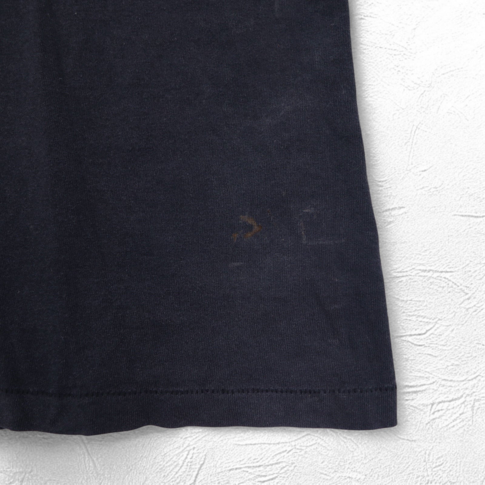adidas Anni '80 Prodotto negli USA T-shirt con stampa Trefoil su entrambi i lati 2XL Nera Cuciture singole Taglia grande