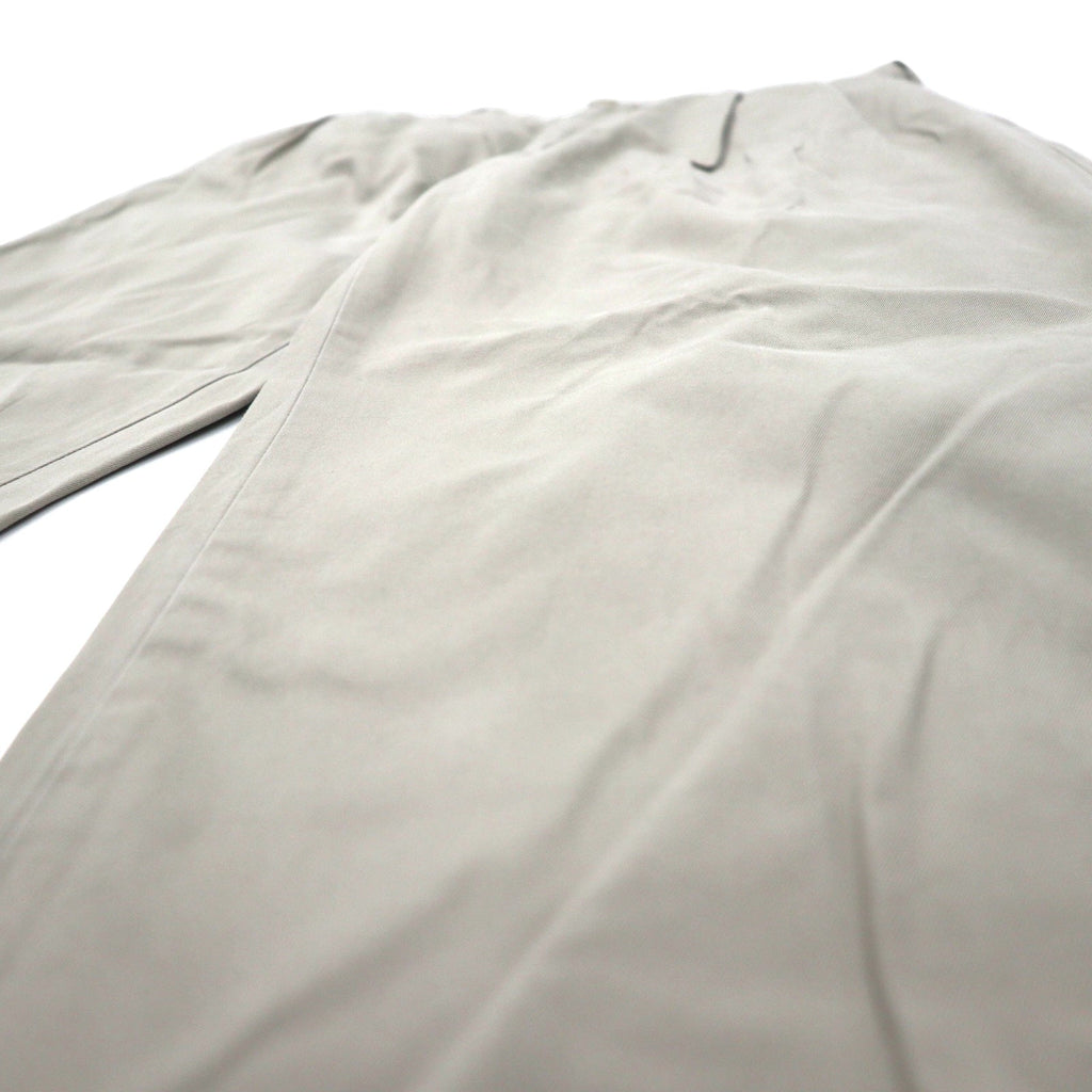 Polo by Ralph Lauren Pantaloni Chino con pieghe ampi anni '90, beige, cotone, taglia 35, Made in Singapore