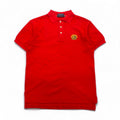 Burberrys USA Old Polo Shirt S Rosso Cotone Piqué Logo Ricamato