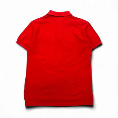 Burberrys USA Old Polo Shirt S Rosso Cotone Piqué Logo Ricamato