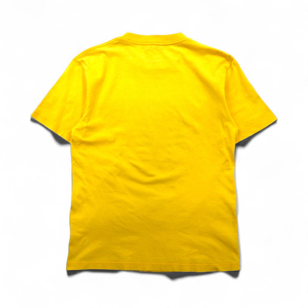 POLO JEANS CO. RALPH LAUREN T-shirt con stampa logo anni '90, taglia L, colore giallo, cotone