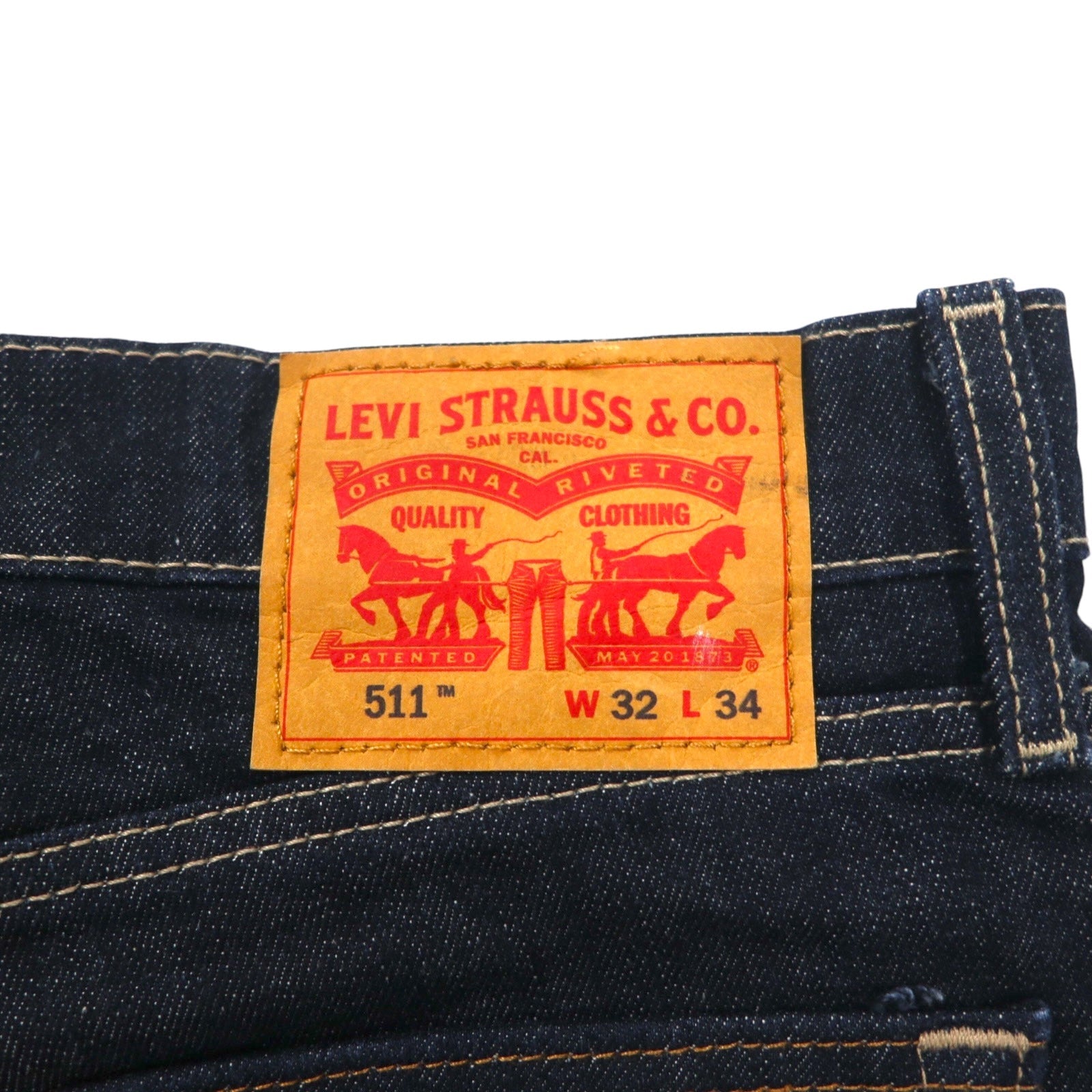 Levi's 511 Jeans Denim M Indaco Blu Slim Fit 04511-0241 Made in Mexico